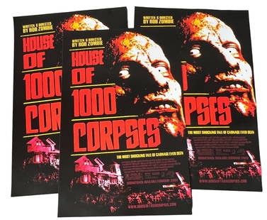 House of 1000 corpses horror movie poster 13" x 20: House of 1000 corpses horror movie poster 13" x 20 3 posters