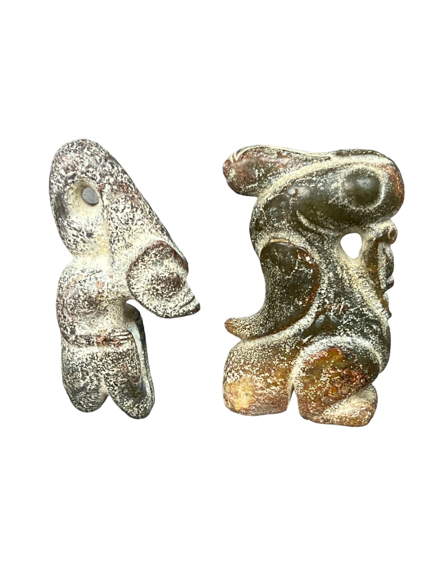 CHINESE Neolithic Hongshan Jade Stone Figure Lot (1 of 7)