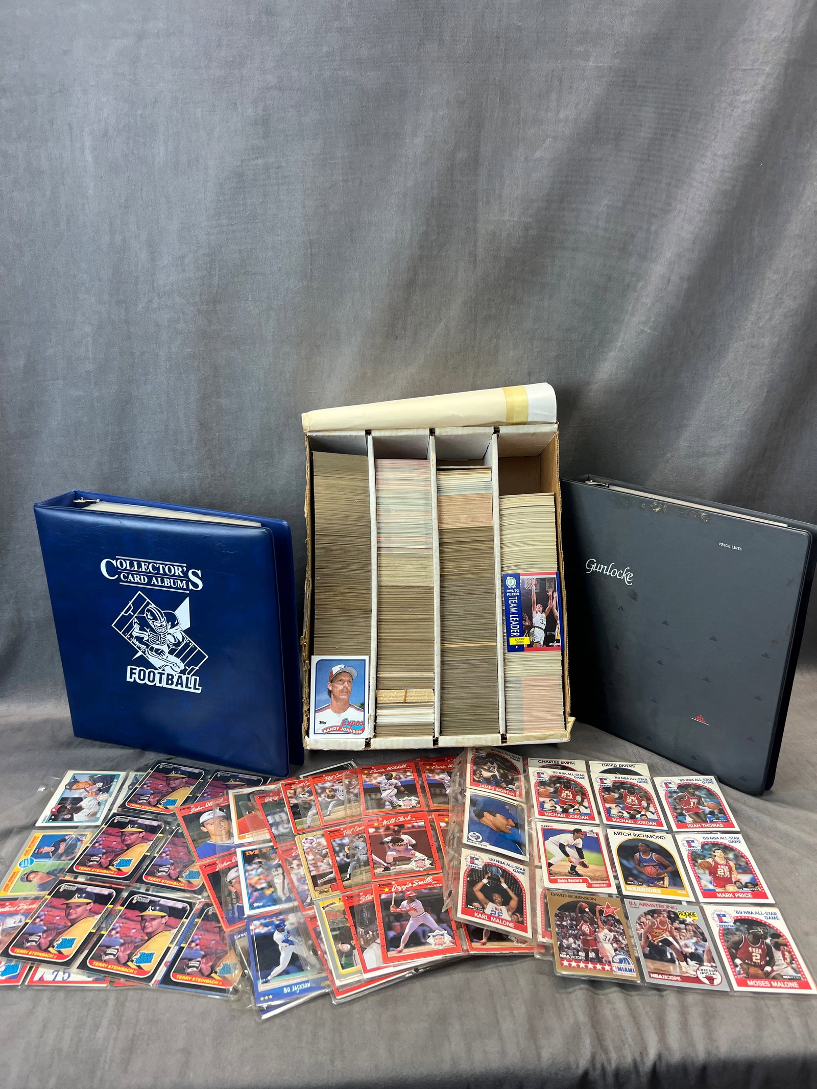 Vintage basketball football baseball sports card collection dealer lot large collection (1 of 18)