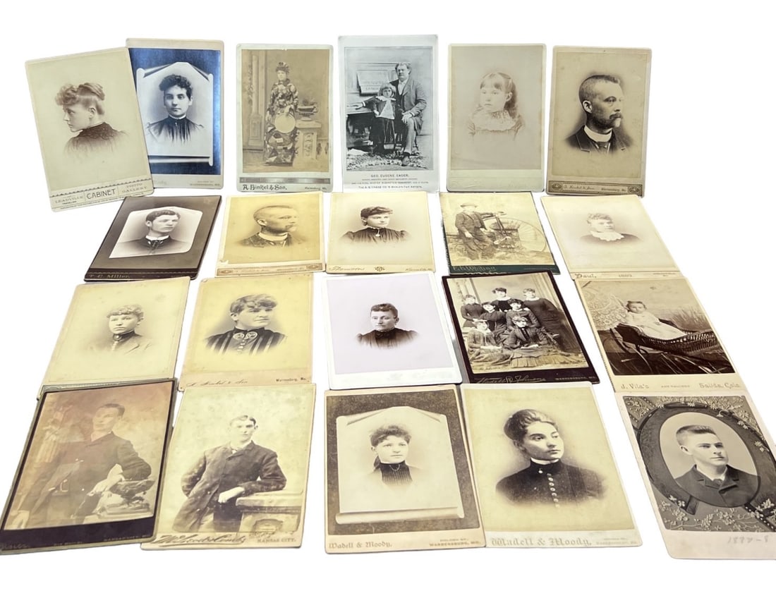Antique cabinet card photo photograph collection lot (1 of 15)
