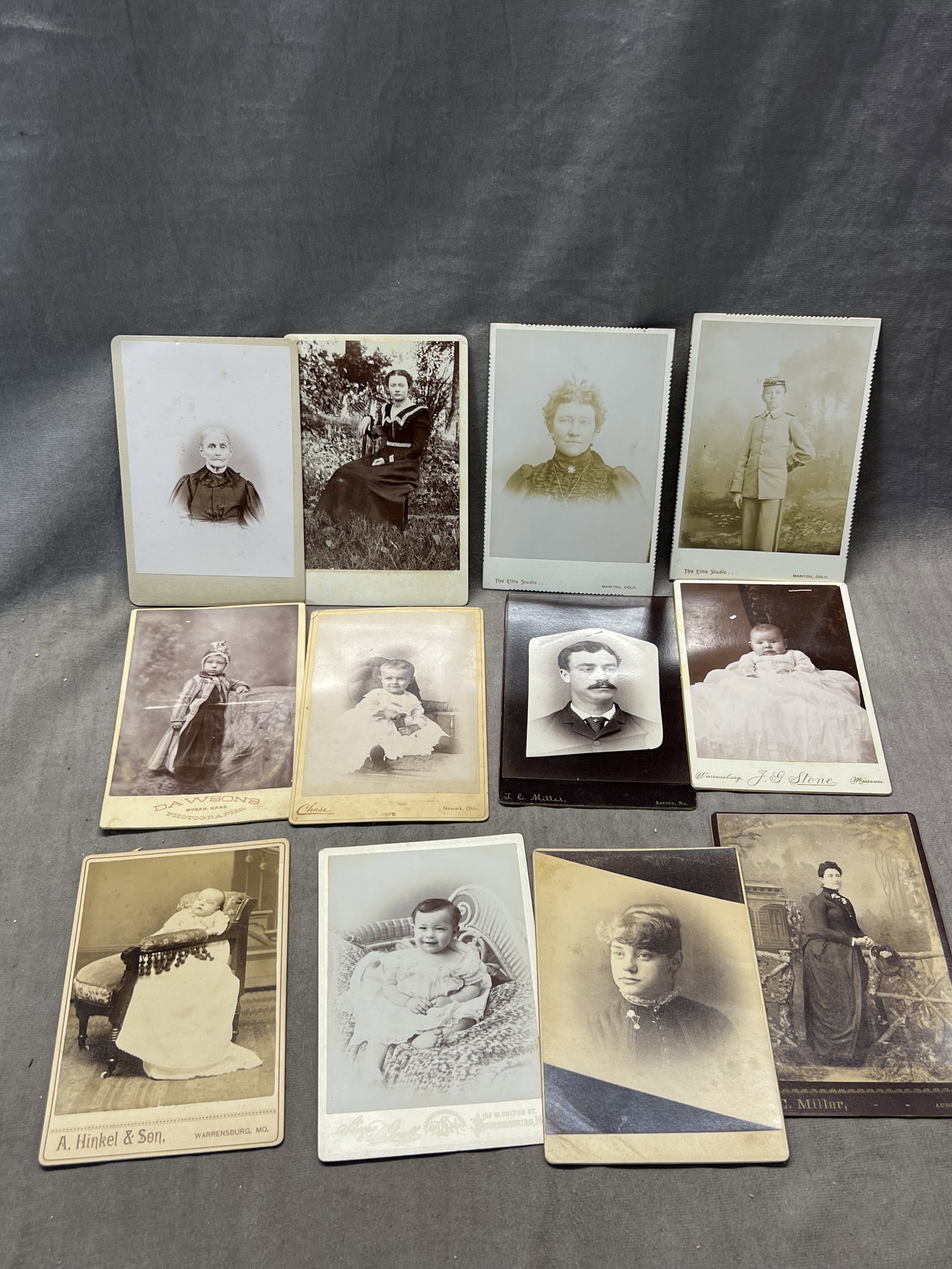 Antique cabinet card photo photograph collection lot (1 of 8)