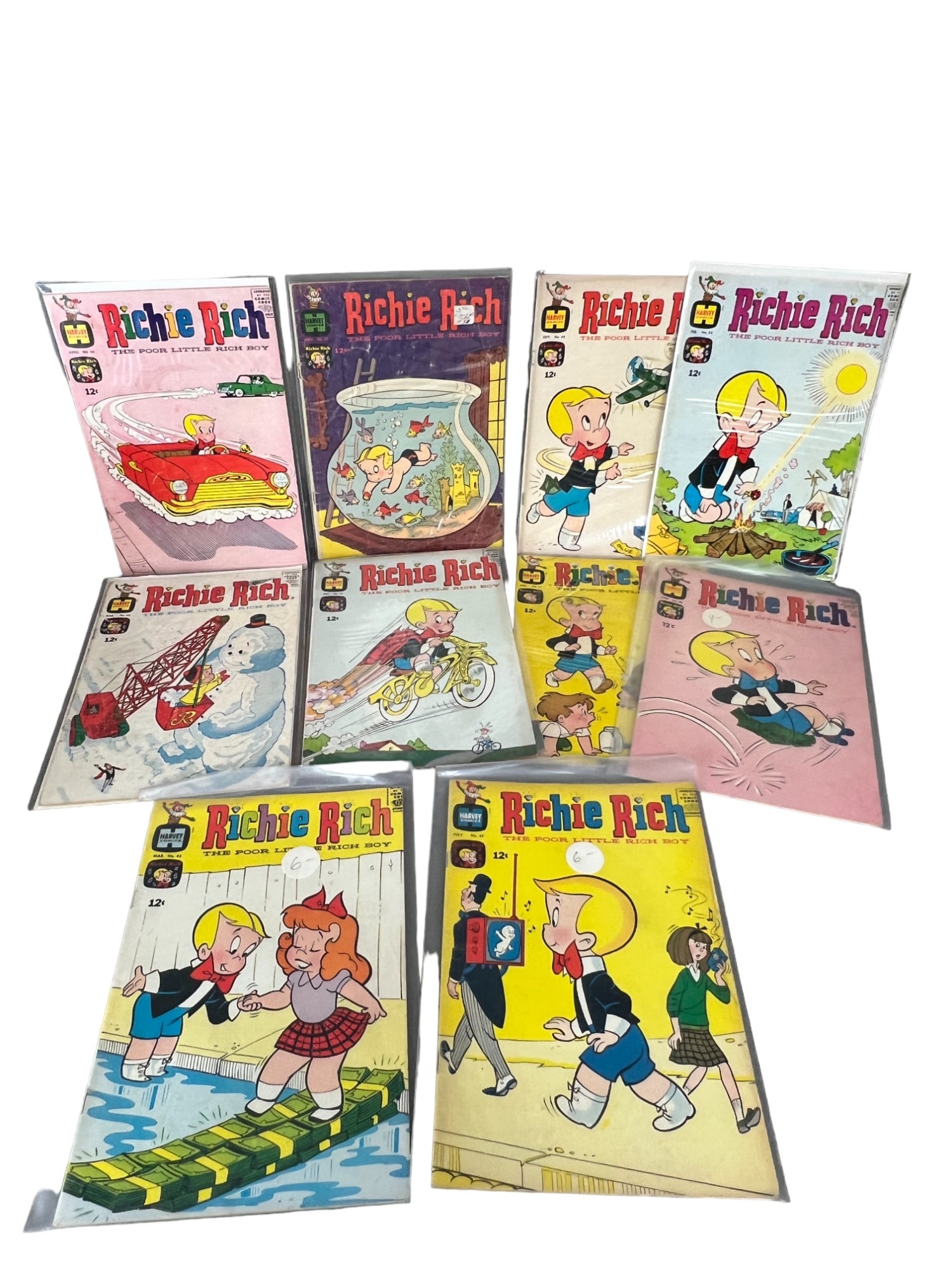 Richie Rich The Poor Little Boy Harvey comics vintage comic book collection lot (1 of 10)