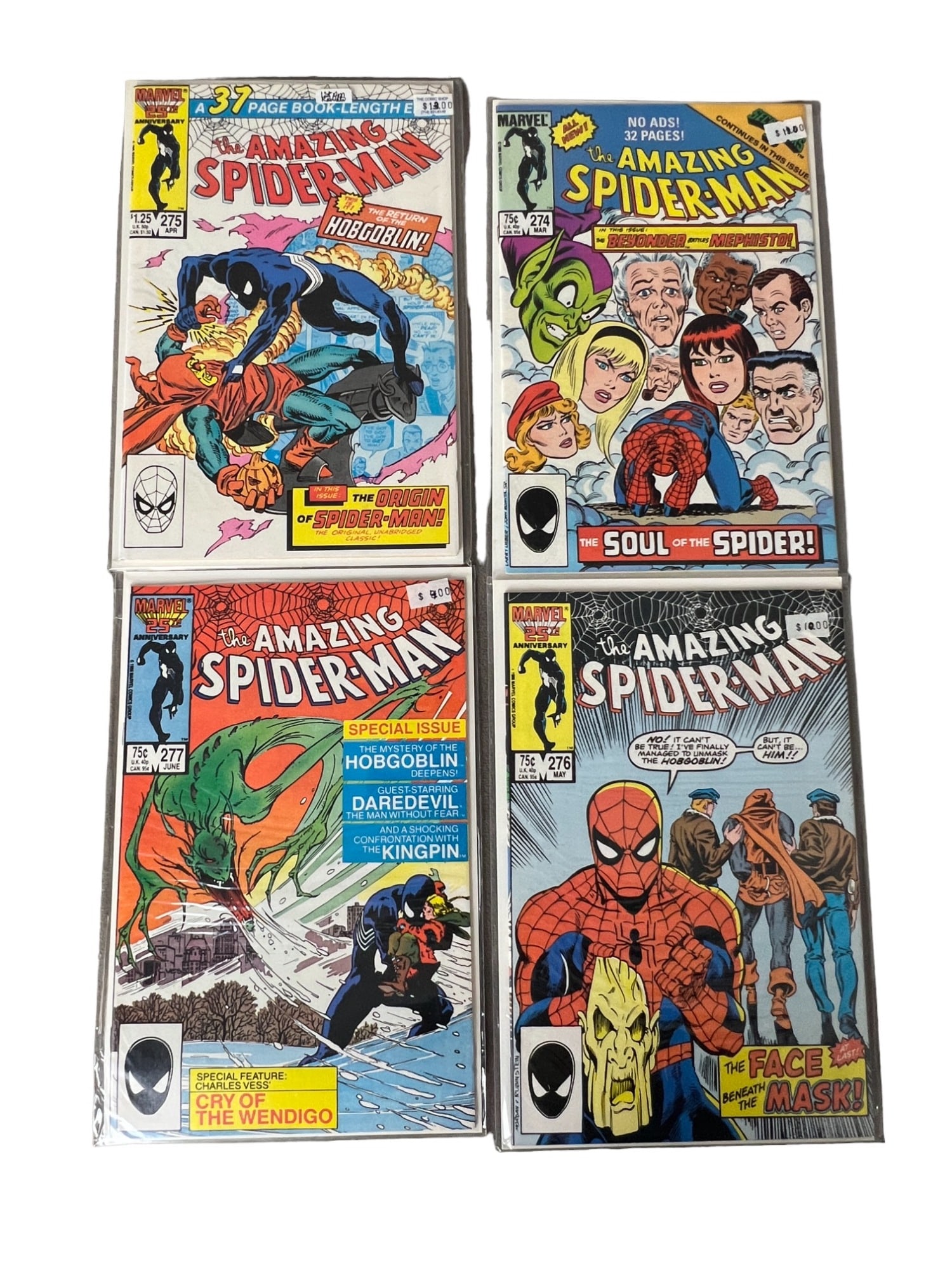 Amazing Spider-Man # 274- 277 Vintage Comic Book Collection Lot (1 of 11)