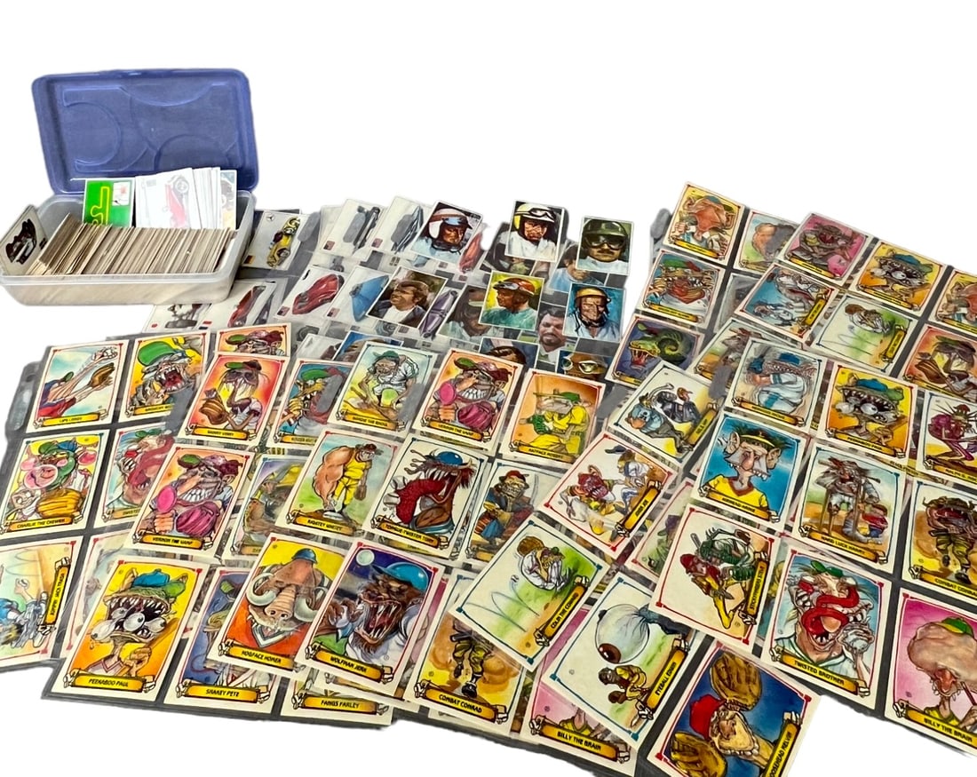 Greatest Grossouts vintage sticker card collection lot with famous cars cards (1 of 12)
