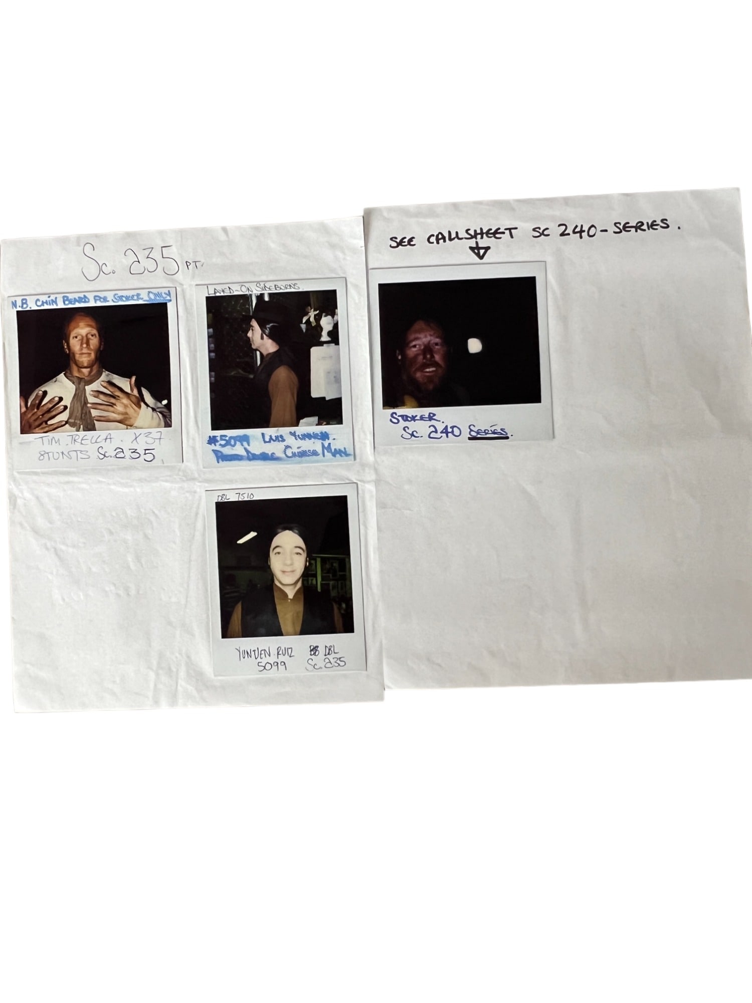 TITANIC Movie Polaroid Photo Group Behind The Scenes Candid Makeup Kate Winslet: TITANIC Movie Polaroid Photo Group Behind The Scenes Candid Makeup, 4 photos. The photos are attached with light glue on paper and can be detatched from the paper. Please see other lots that we have l