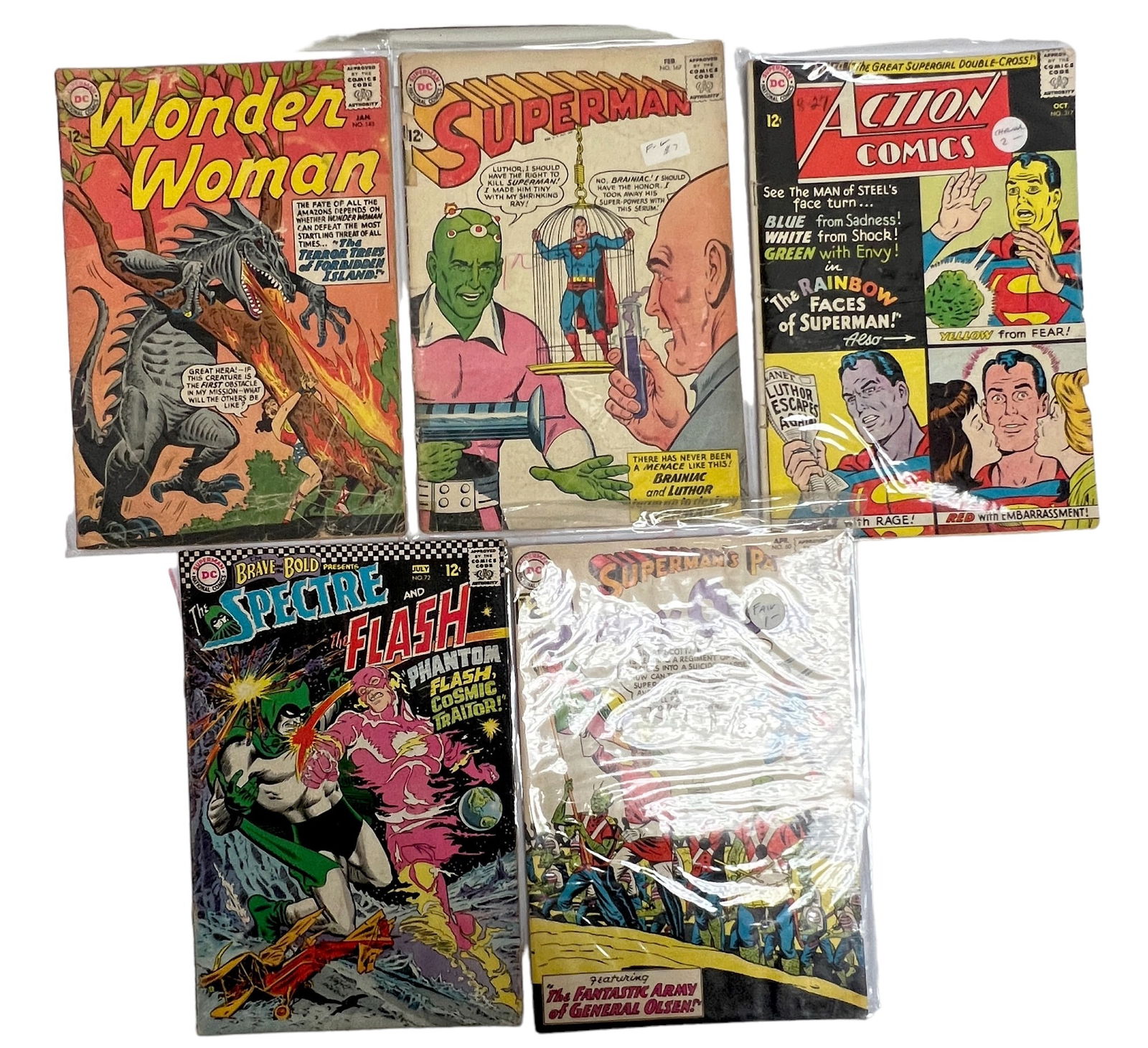 Vintage comic lot wonder woman, brave bold, action comics, super man, Jimmy Olsen (1 of 7)