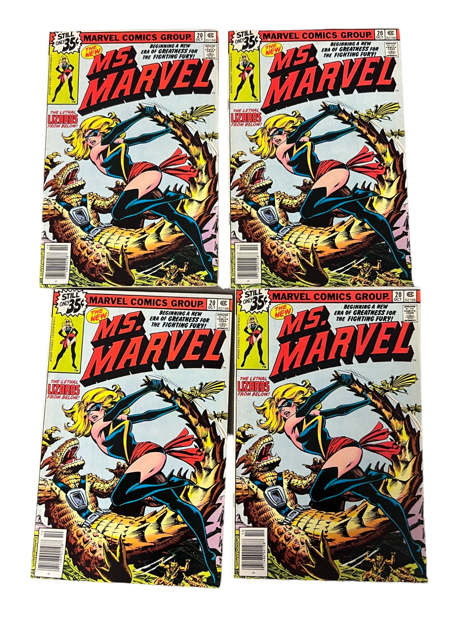 MS. MARVEL #20 Marvel comic book collection 4 copies (1 of 10)