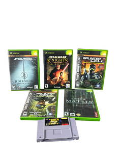 Nintendo Xbox vintage video game collection, lot, Star Wars matrix splinter Cell: Nintendo Xbox vintage video game collection, lot, Star Wars matrix splinter Cell