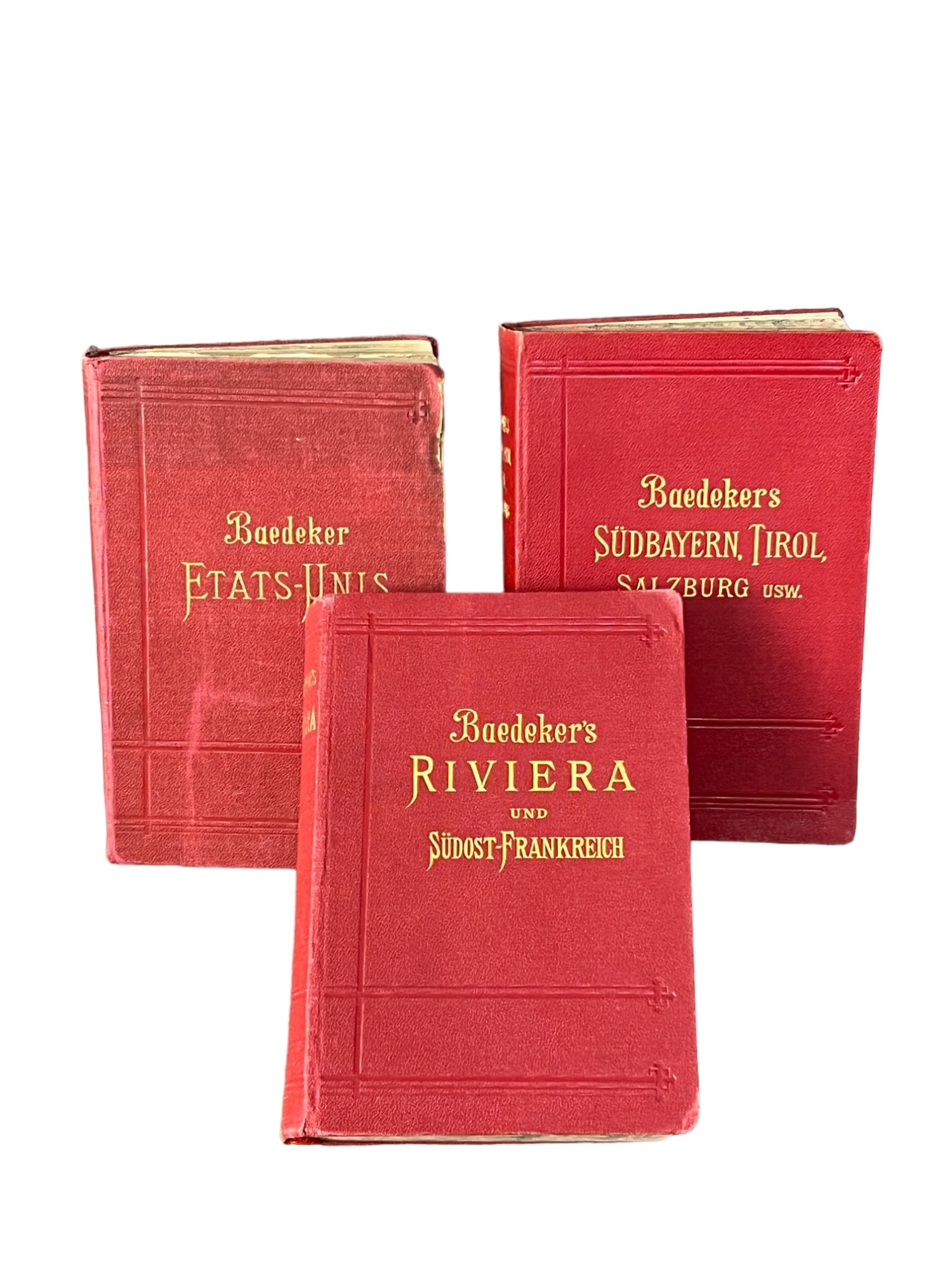 Baedekers Antique Guide Book Collection Lot Riviera (1 of 4)