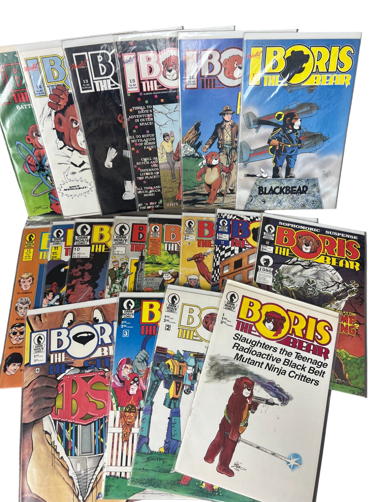 Boris the bear 1 - 18 vintage comic book collection lot (1 of 8)
