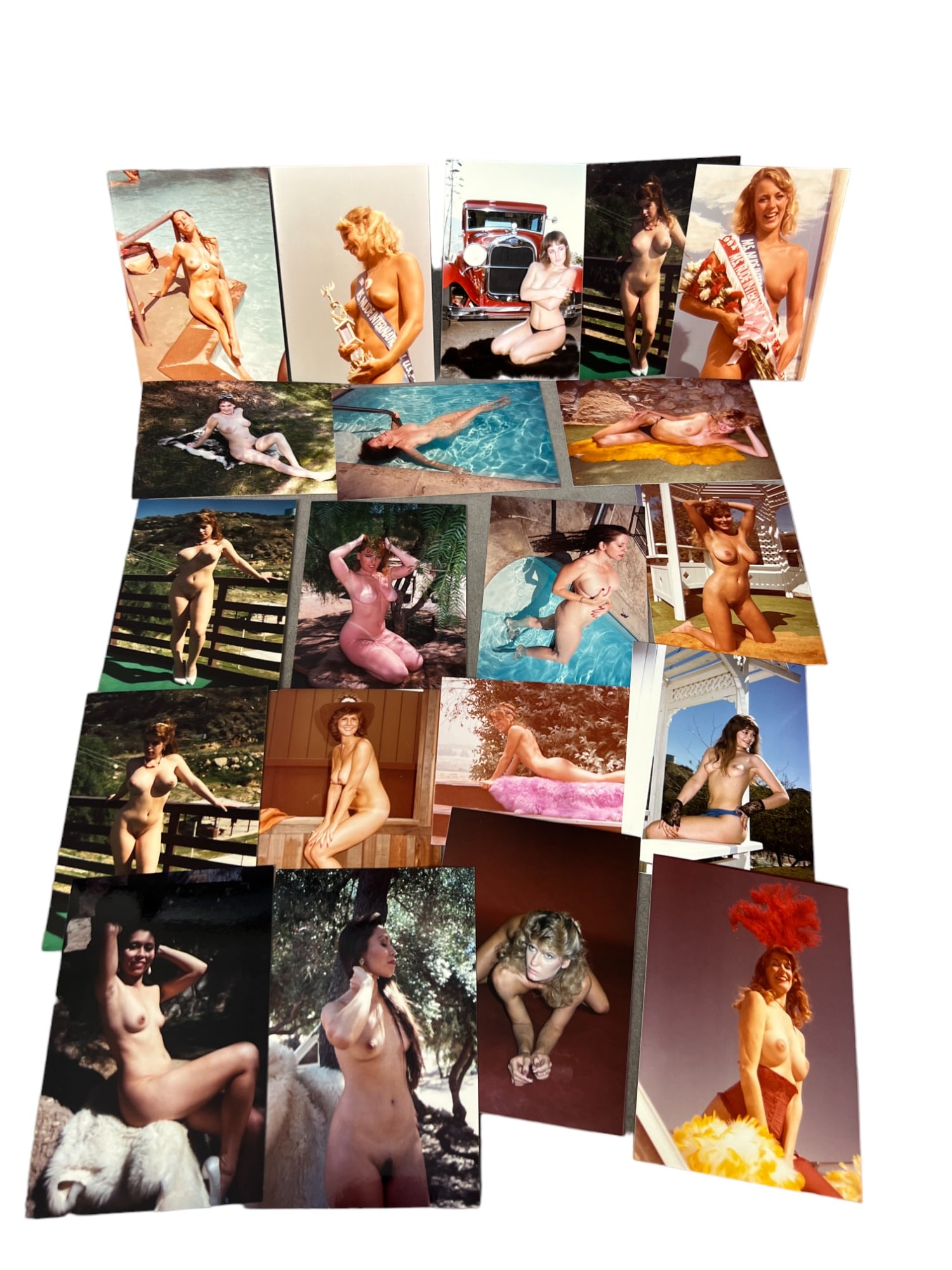 Vintage Pin-Up Nude Female Model Burlesque Photograph Collection Lot: Vintage Pin-Up Nude Female Model Burlesque Photograph Collection Lot