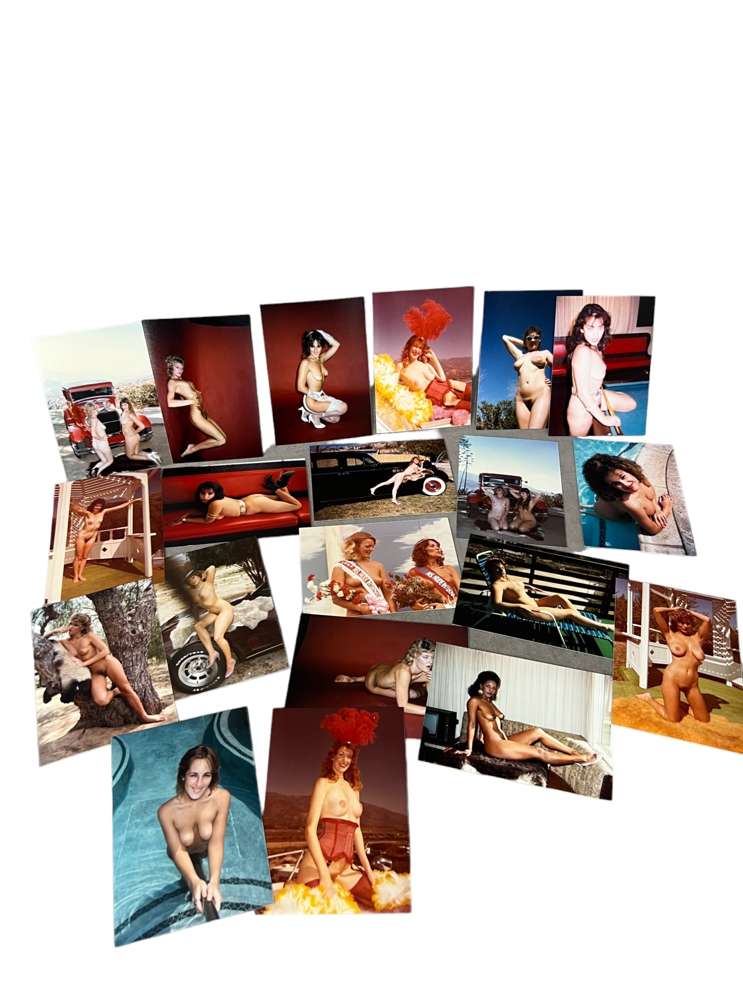 Vintage Pin-Up Nude Female Model Burlesque Photograph Collection Lot: Vintage Pin-Up Nude Female Model Burlesque Photograph Collection Lot