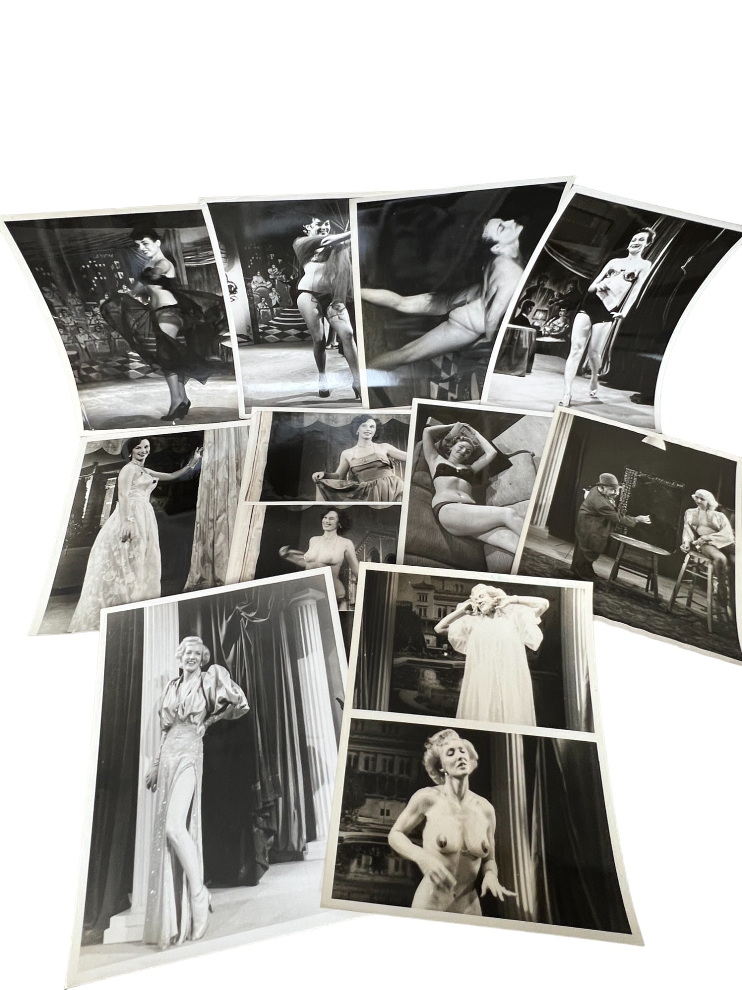 Vintage 1950's Original Burlesque Nude Pin up Model Risque Photo 8x10 Black & White Collection: Vintage 1950's Original Burlesque Nude Pin up Model Risque Photo 8x10 Black & White Collection