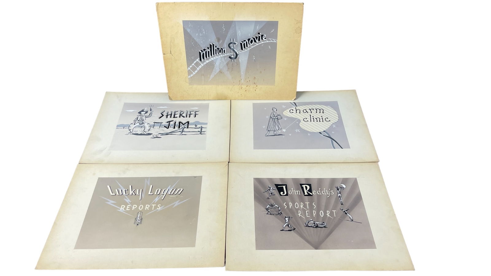 Vintage Animation Illustration Board Collection Lot (1 of 11)