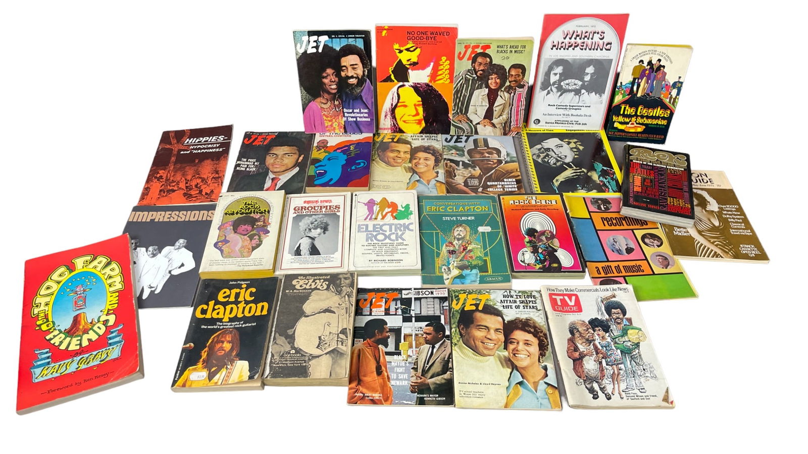 Vintage Rock Jimi Hendrix Elvis Presely Softcover Book Collection Lot (1 of 7)