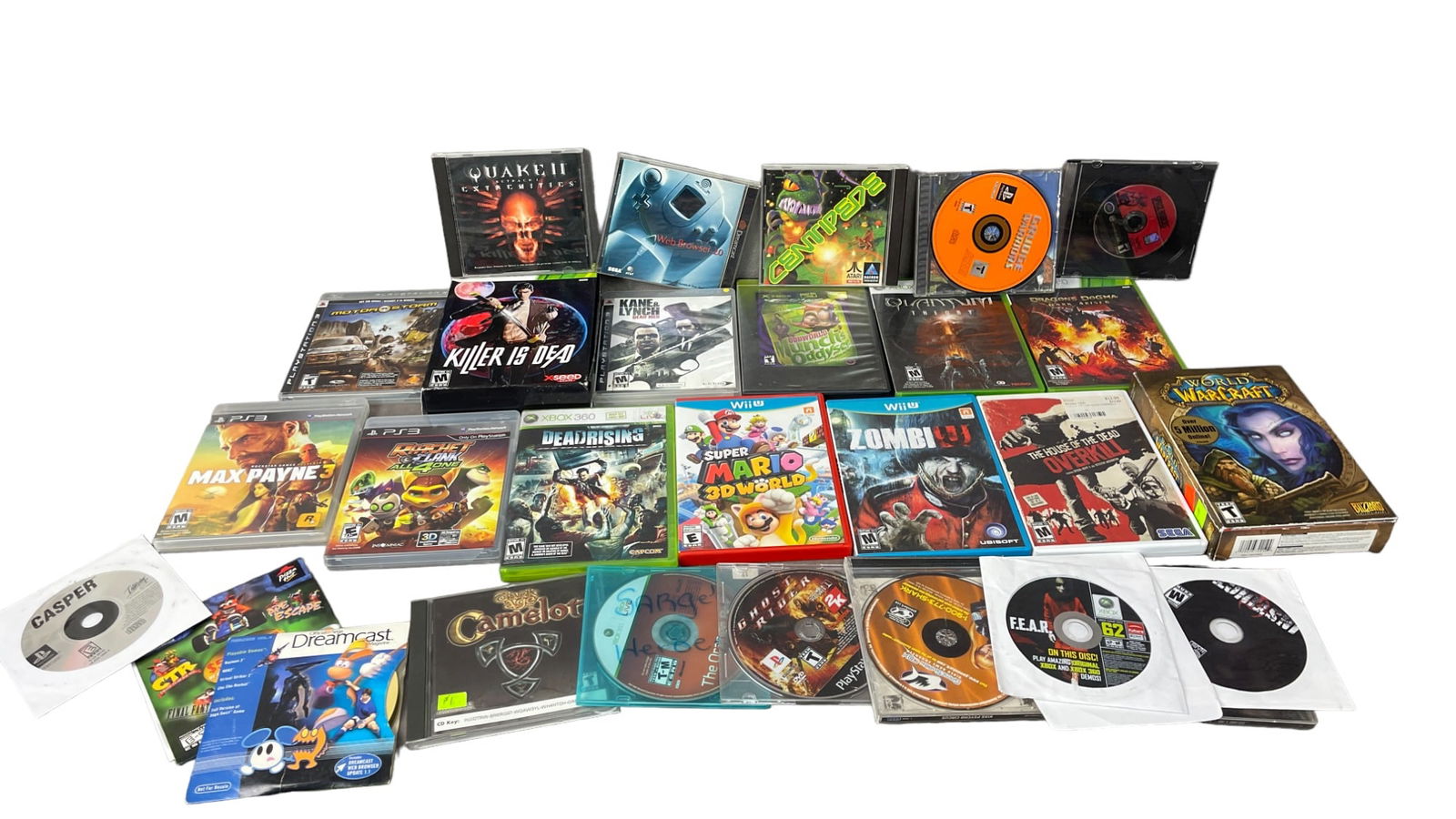 Vintage Xbox Playstation Wii Dreamcast and PC Video Game Collection Lot (1 of 8)