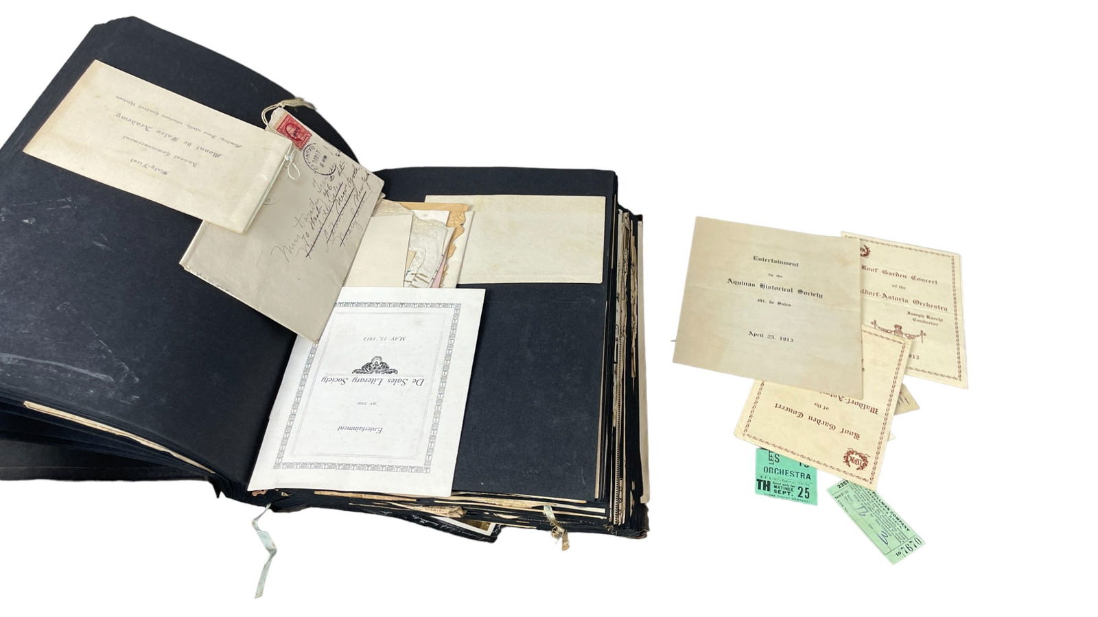 Vintage Scrapbook from 1912 with Photographs, Stamps and More. (1 of 13)