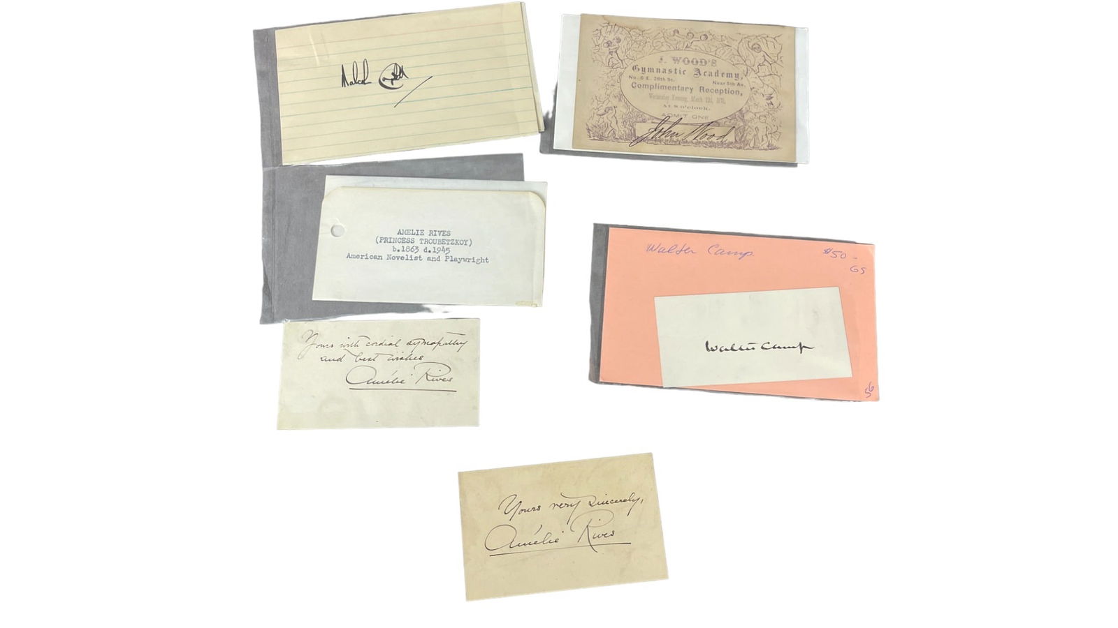 Vintage Signature Autograph Collection Lot (1 of 6)