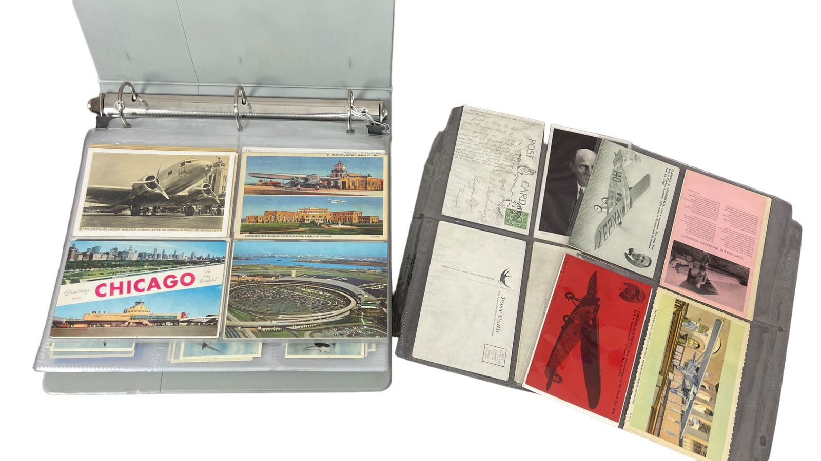 Vintage Aviation Plane Postcard Collection Binder (1 of 8)