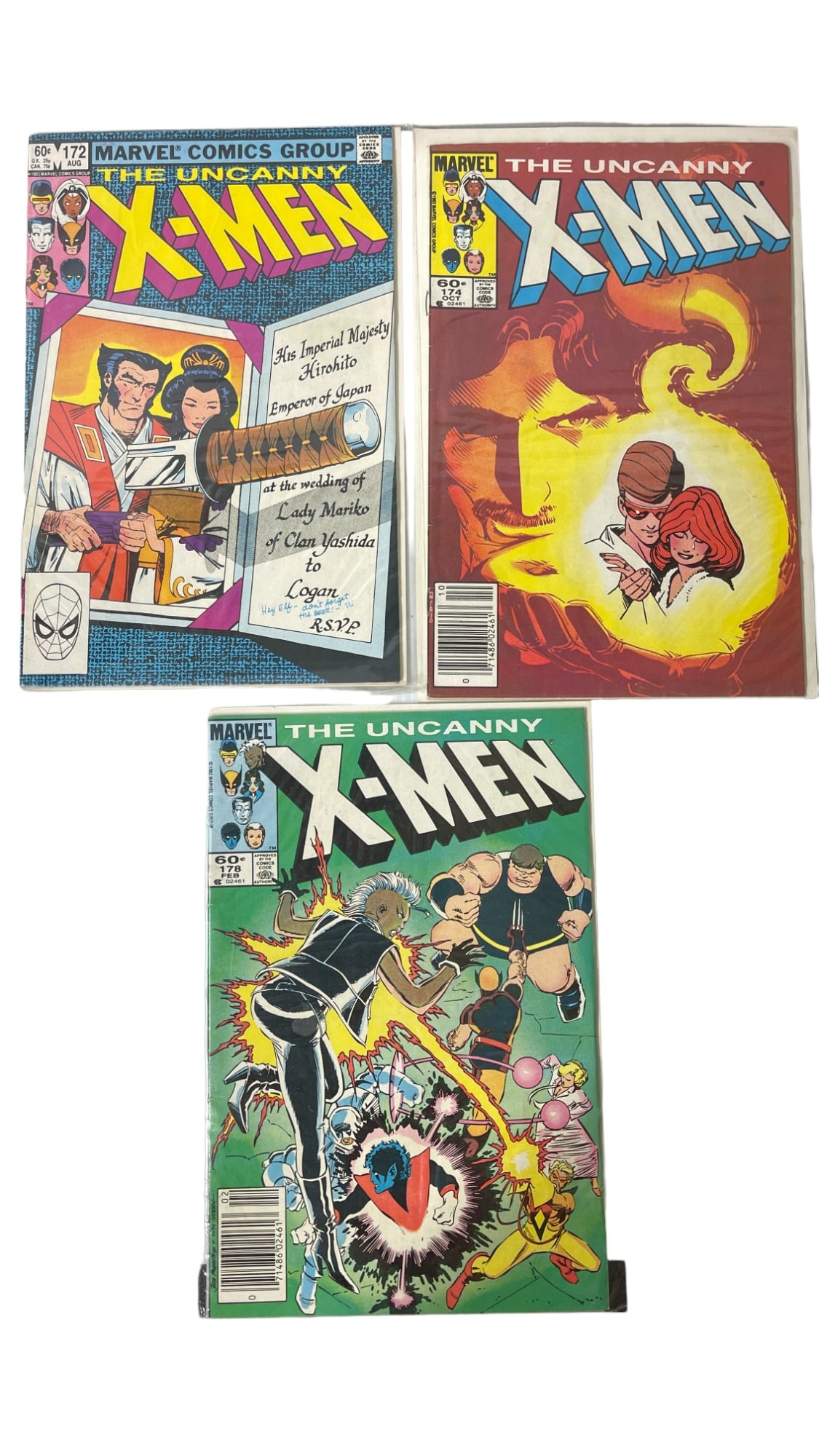 Marvel The Uncanny X-Men Comic Book Lot (1 of 4)