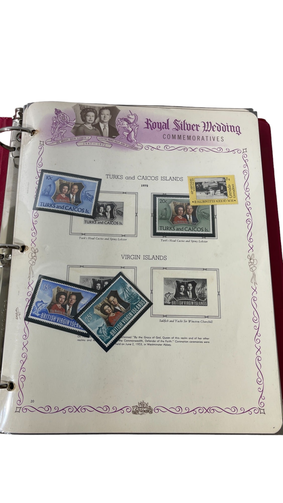 Vintage Great Britain Stamp Collection Lot (1 of 8)