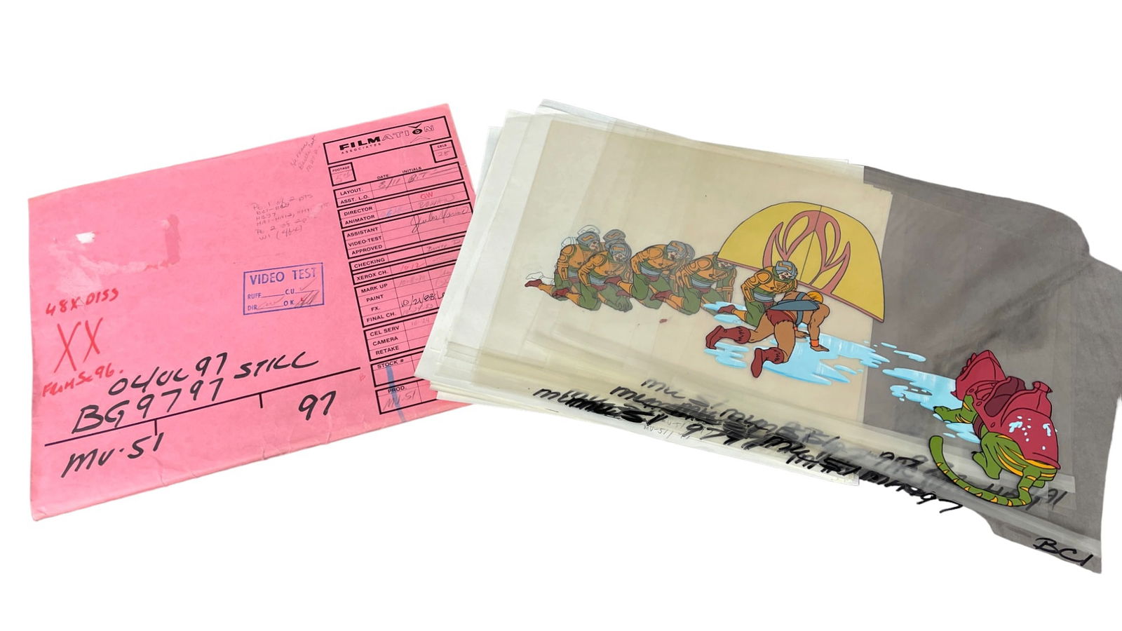 Vintage Original He-Man Animation Cel 1983 Film Ation Collection Lot (1 of 20)