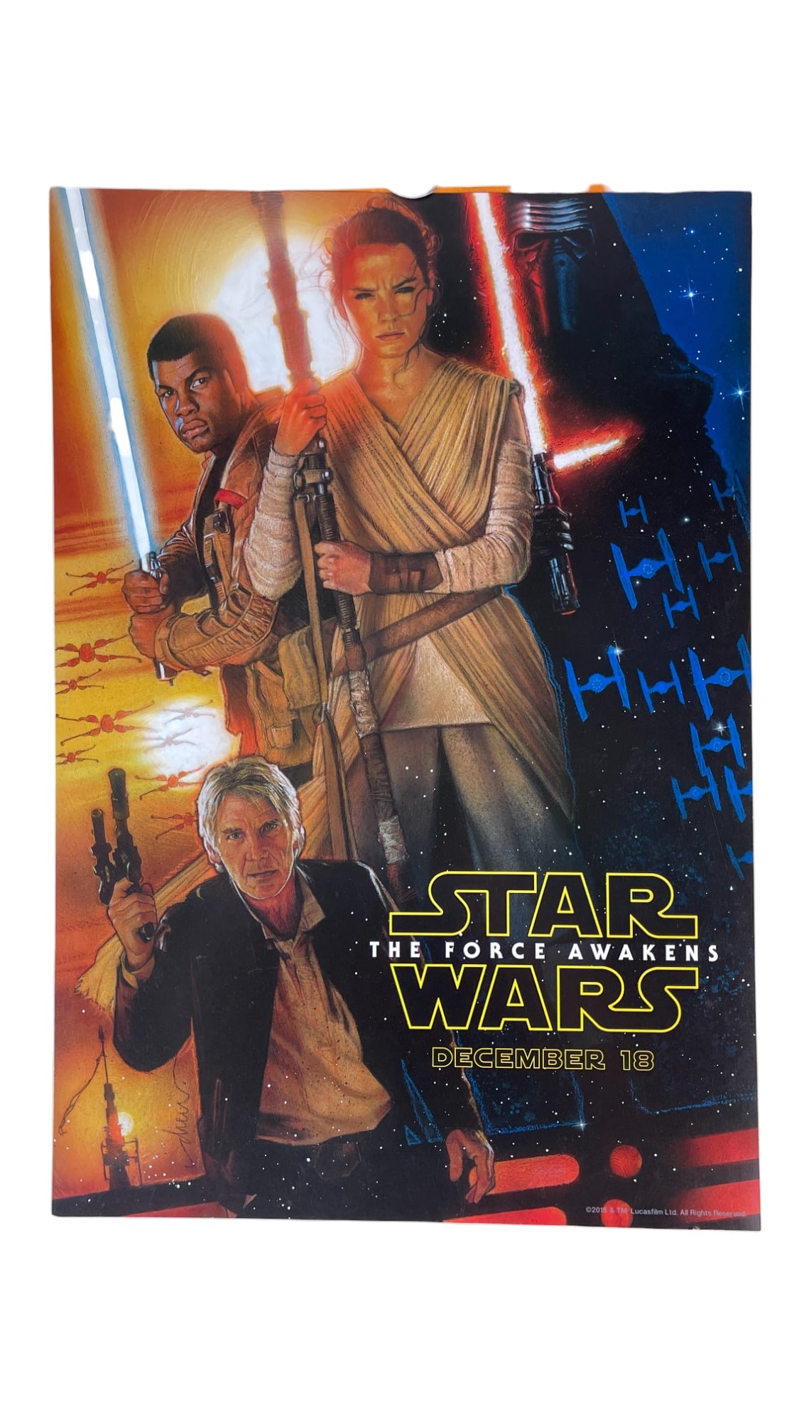 Star Wars The Force Awakens Pre-Release Drew Struzan Movie Poster (1 of 9)