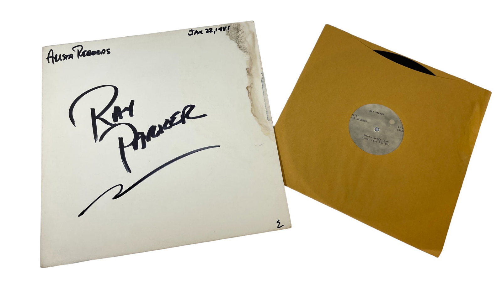 Ray Parker Jr. Original 1981 Acetate Record "Woman Needs Love": Ray Parker Jr. Original 1981 Acetate Record "Woman Needs Love"