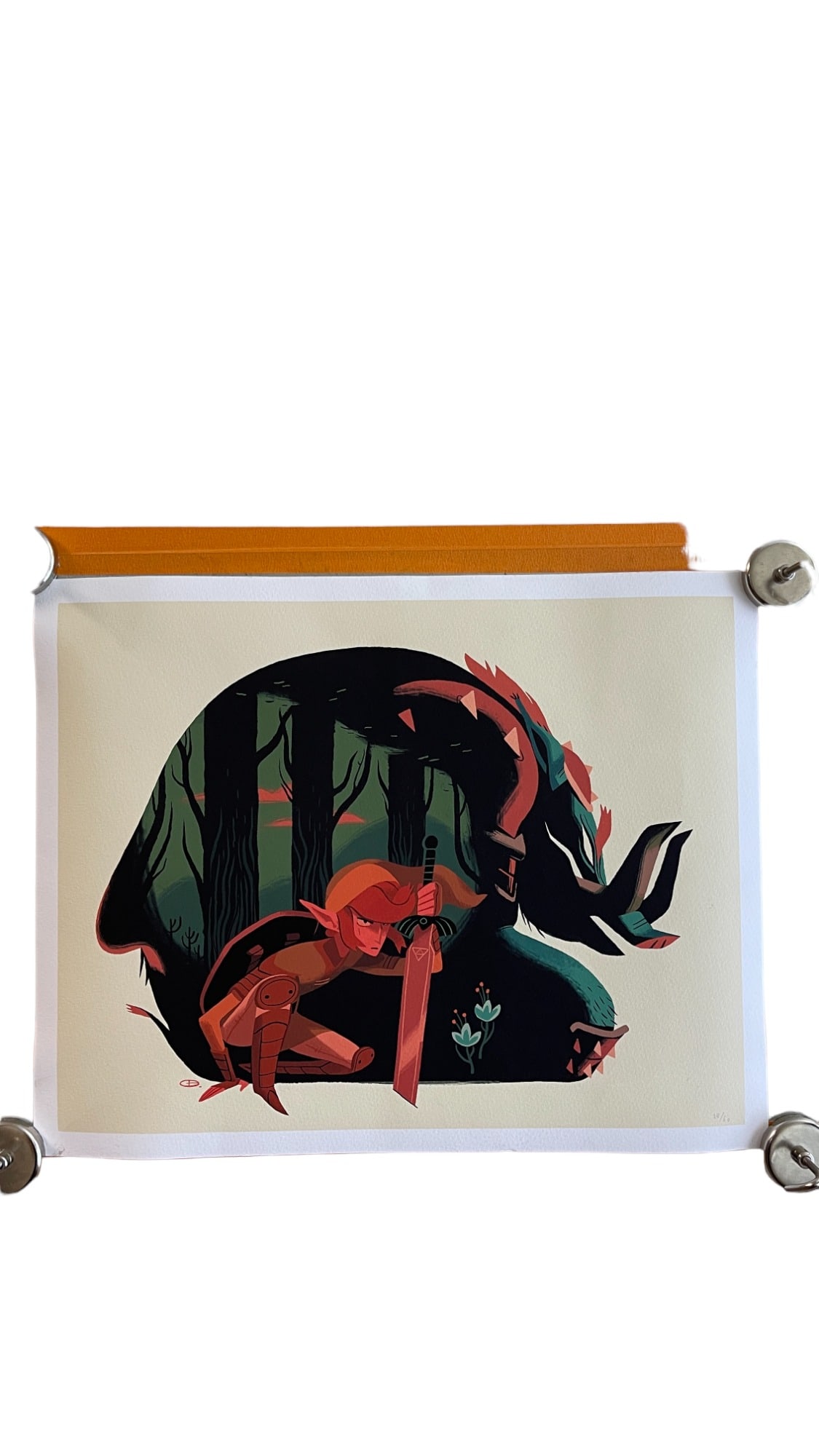 The Legend of Zelda Link Lithograph Print 28/50 (1 of 6)