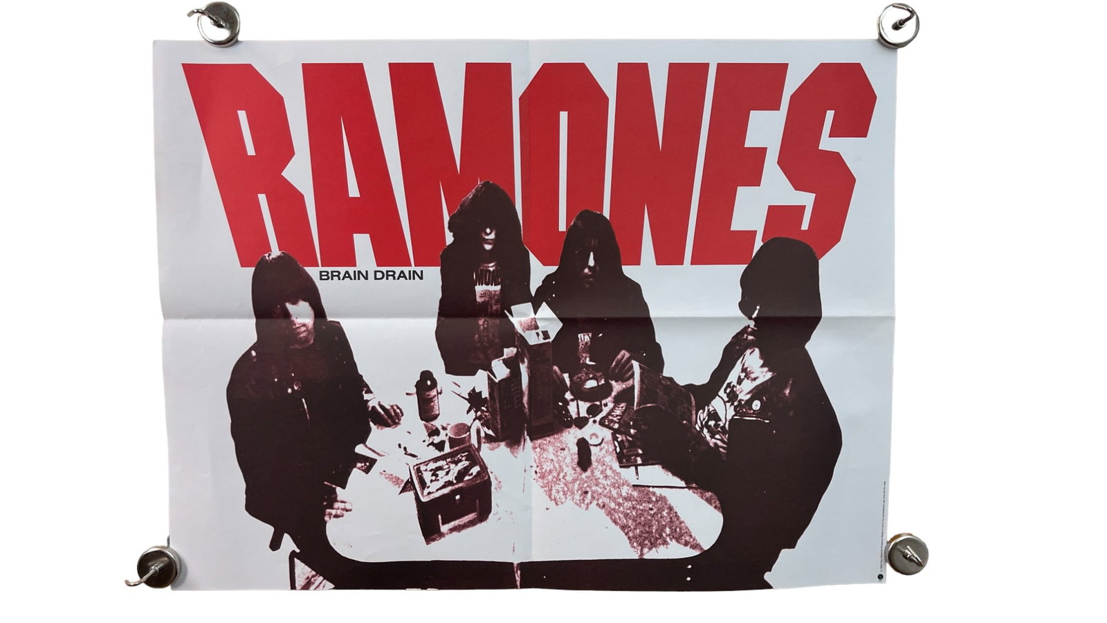 1989 Original Ramones - Brain Drain Promotional Poster (1 of 9)
