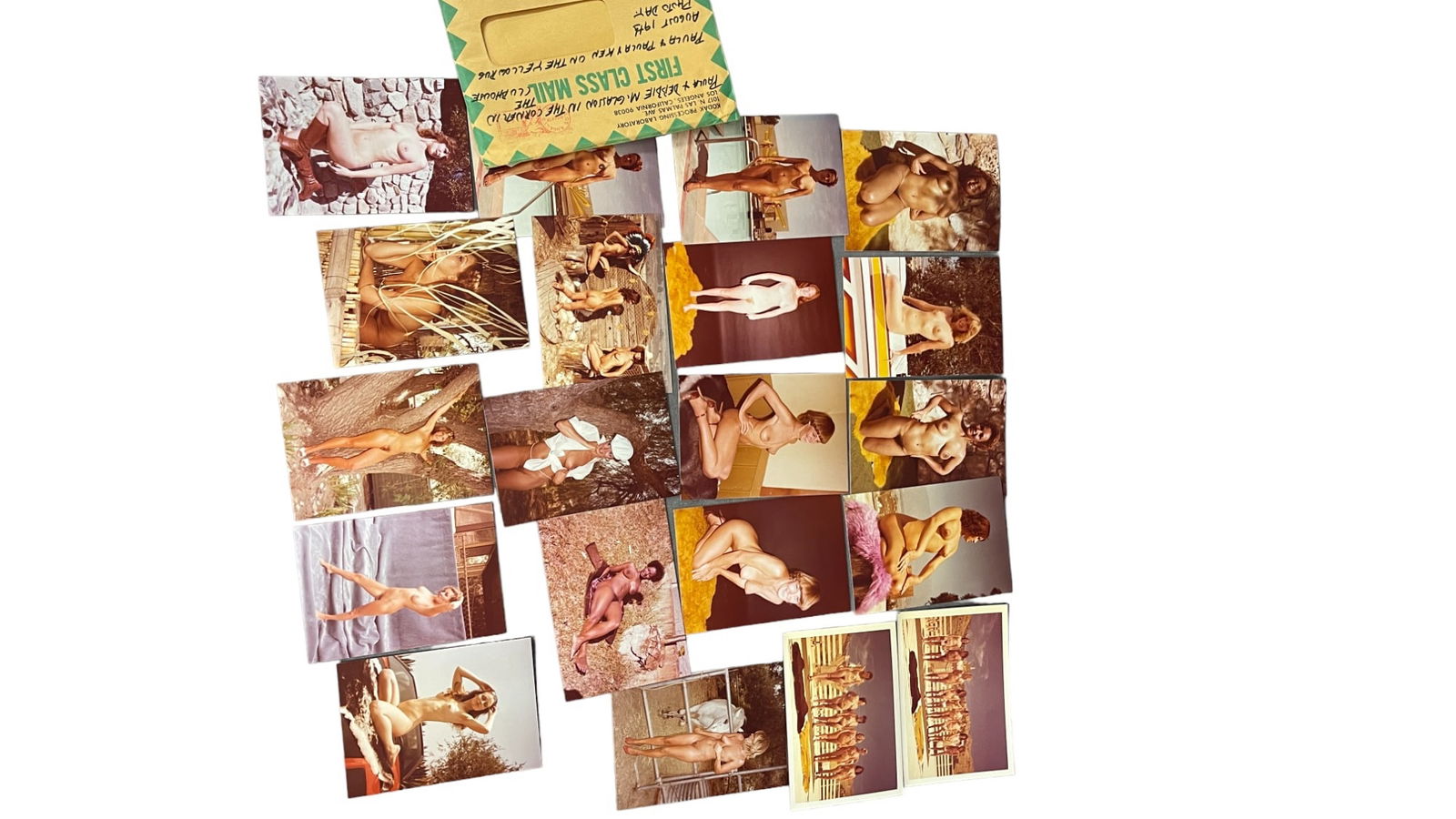 Vintage Pin-Up Nude Female Model Photograph Collection Lot: Vintage Pin-Up Nude Female Model Photograph Collection Lot of 20.Approximate size of each photo is 5" x 3.5", we believe these photos are from a nudist colony. Some of the images might have been publi