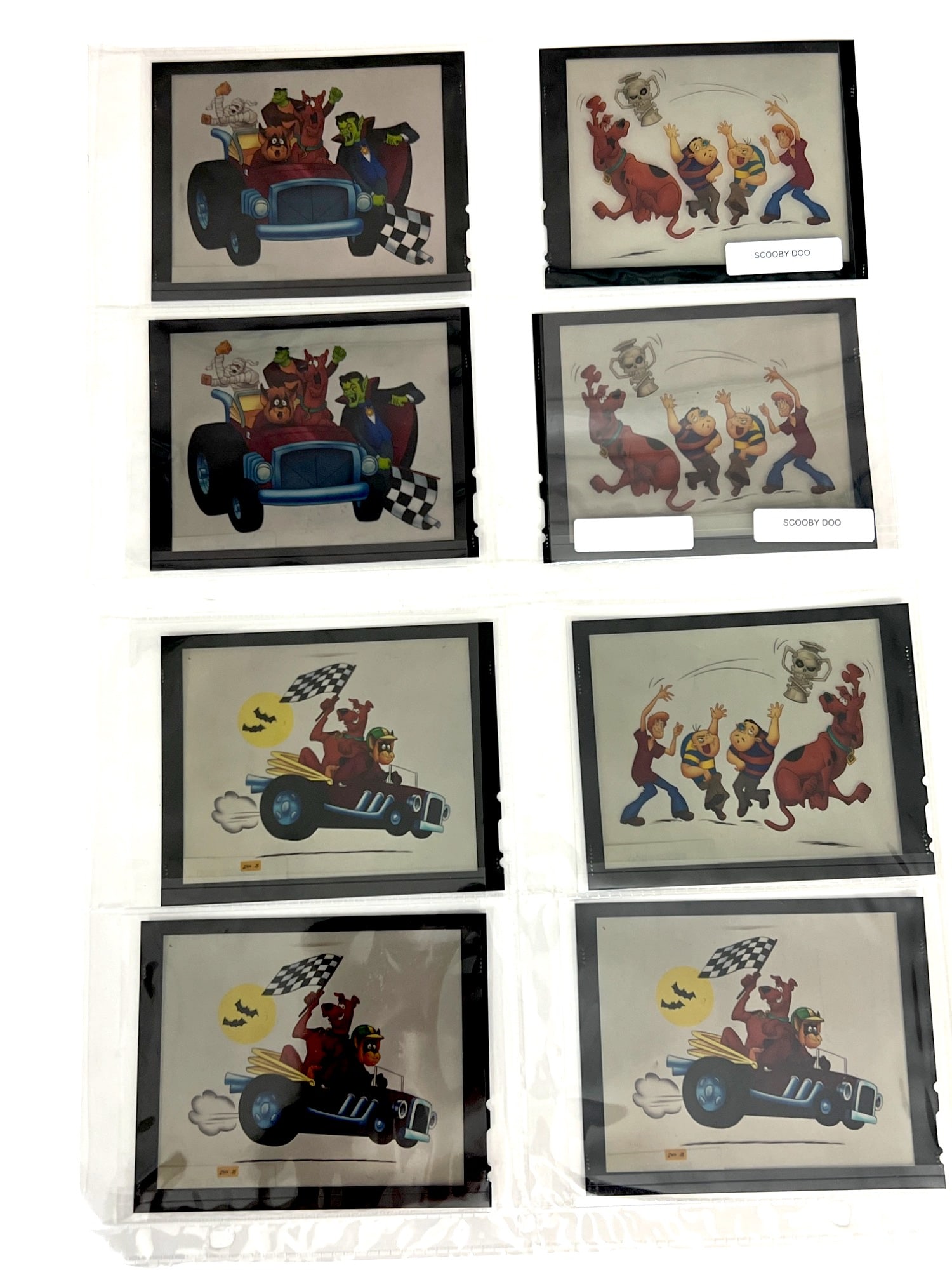 Scooby Doo color negative transparency animation cel lot (1 of 9)