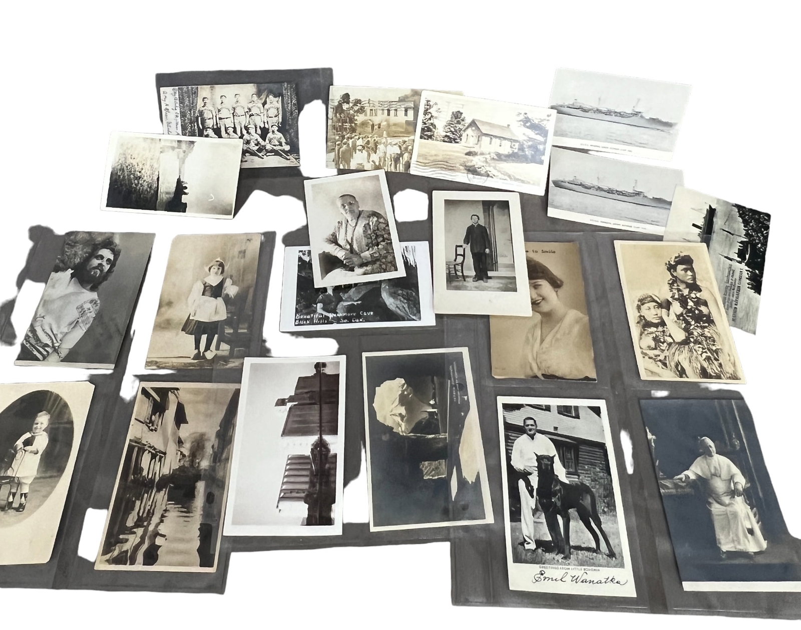 Antique vintage  photo real photo postcard collection lot baseball pacific island women (1 of 18)