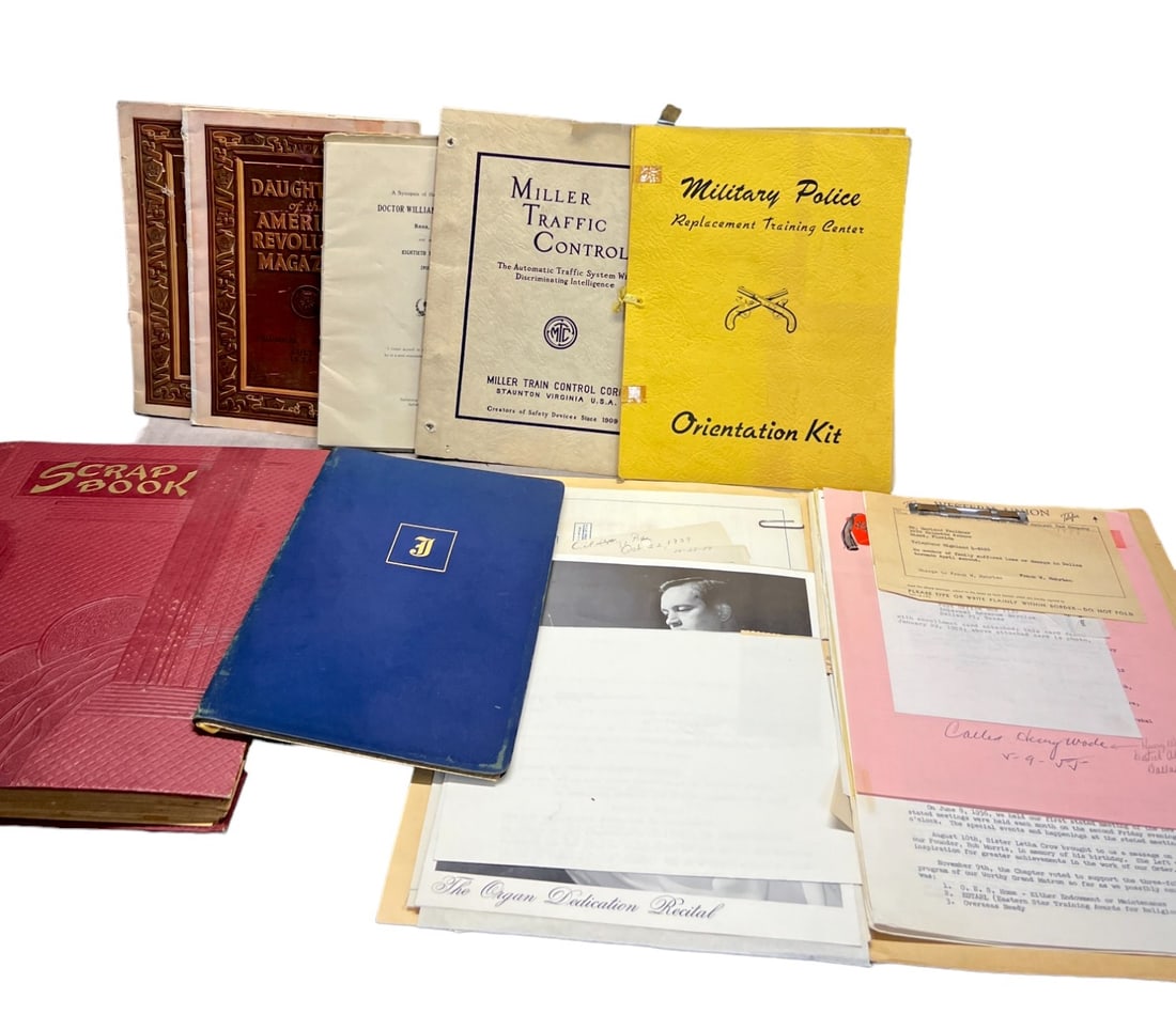 Antique document paper epherma collection lot: Antique document paper epherma collection lot