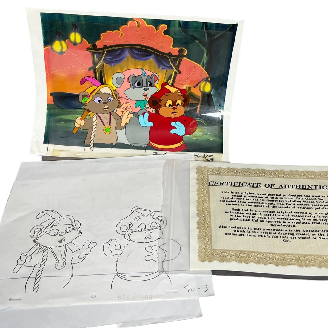 Ewok Star Wars vintage 1980s animation cel drawing collection lot (1 of 9)