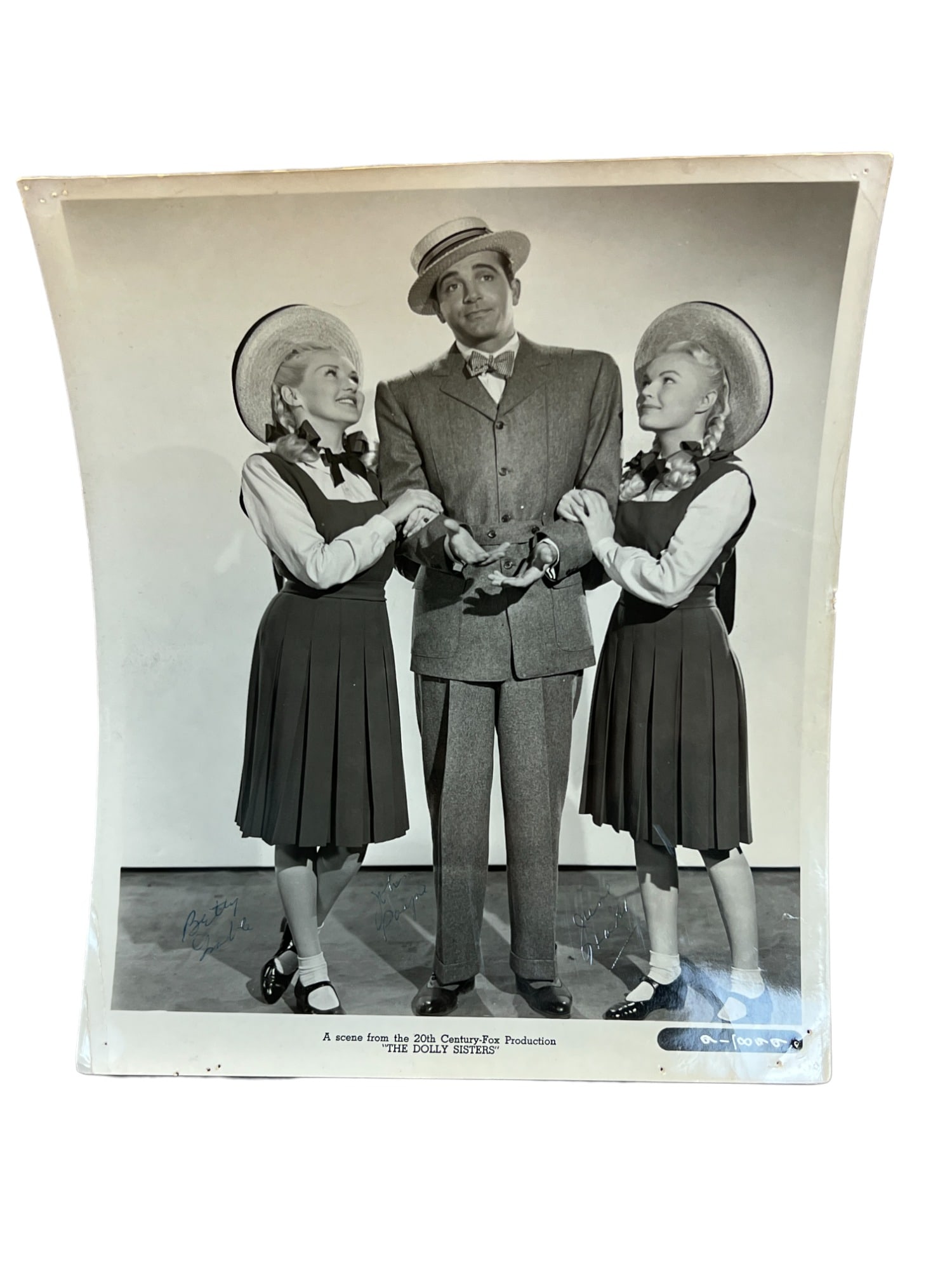 The Dolly sisters signed 8 x 10 black-and-white photo Hollywood photograph (1 of 6)