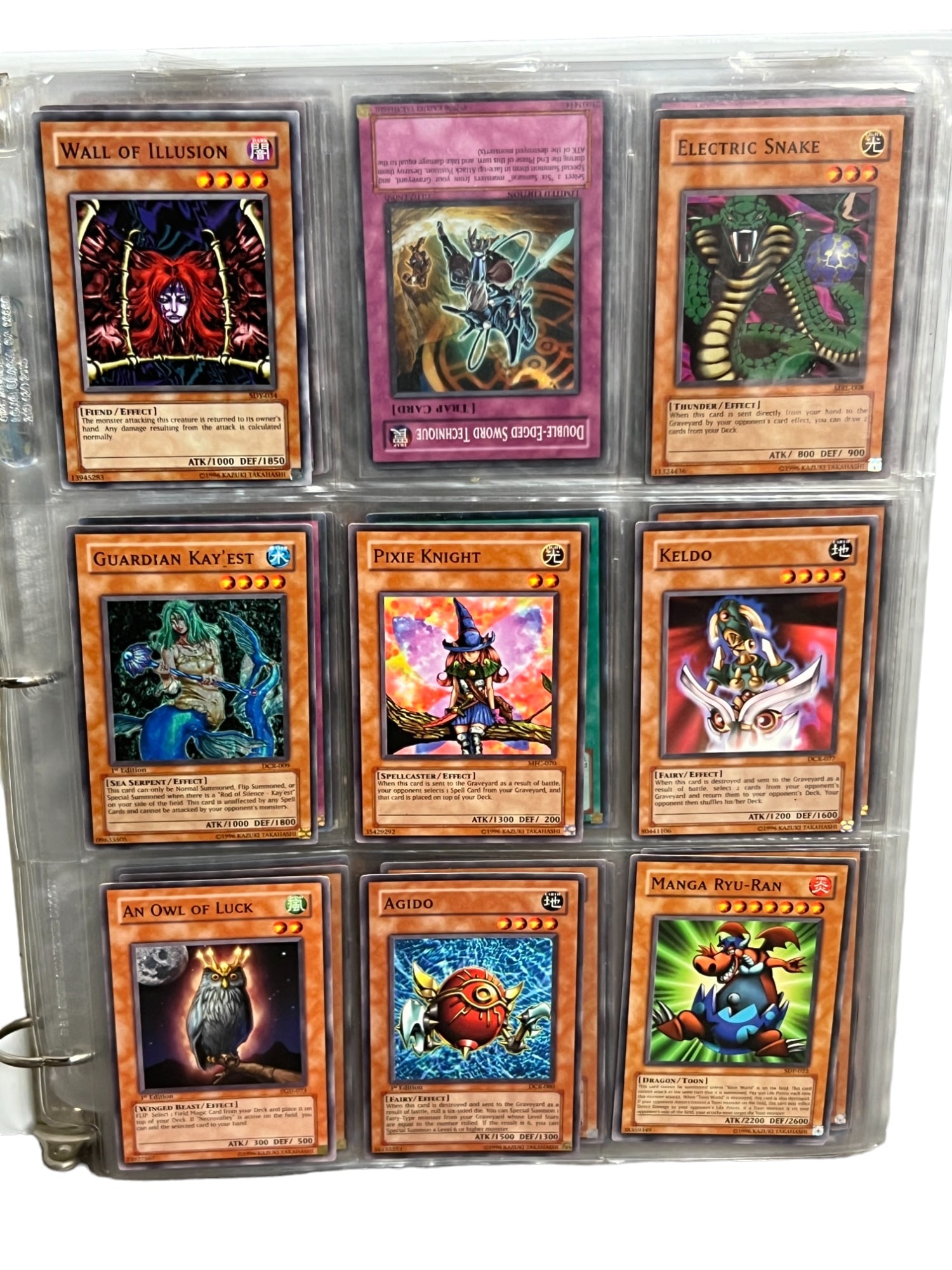 Yu-Gi-Oh vintage trading card collection lot in binder (1 of 8)