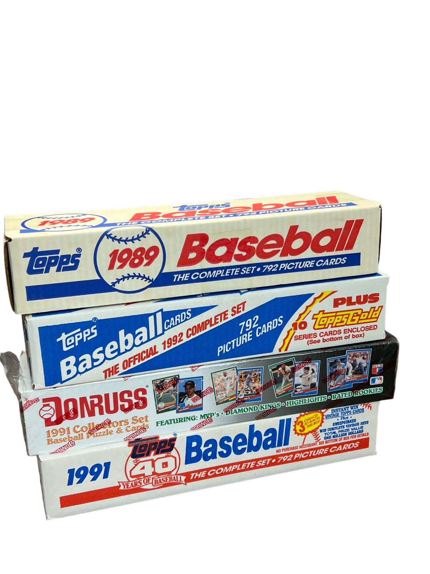 Vintage sealed baseball card 1989 92 91 sealed box lot Topps Donruss (1 of 7)