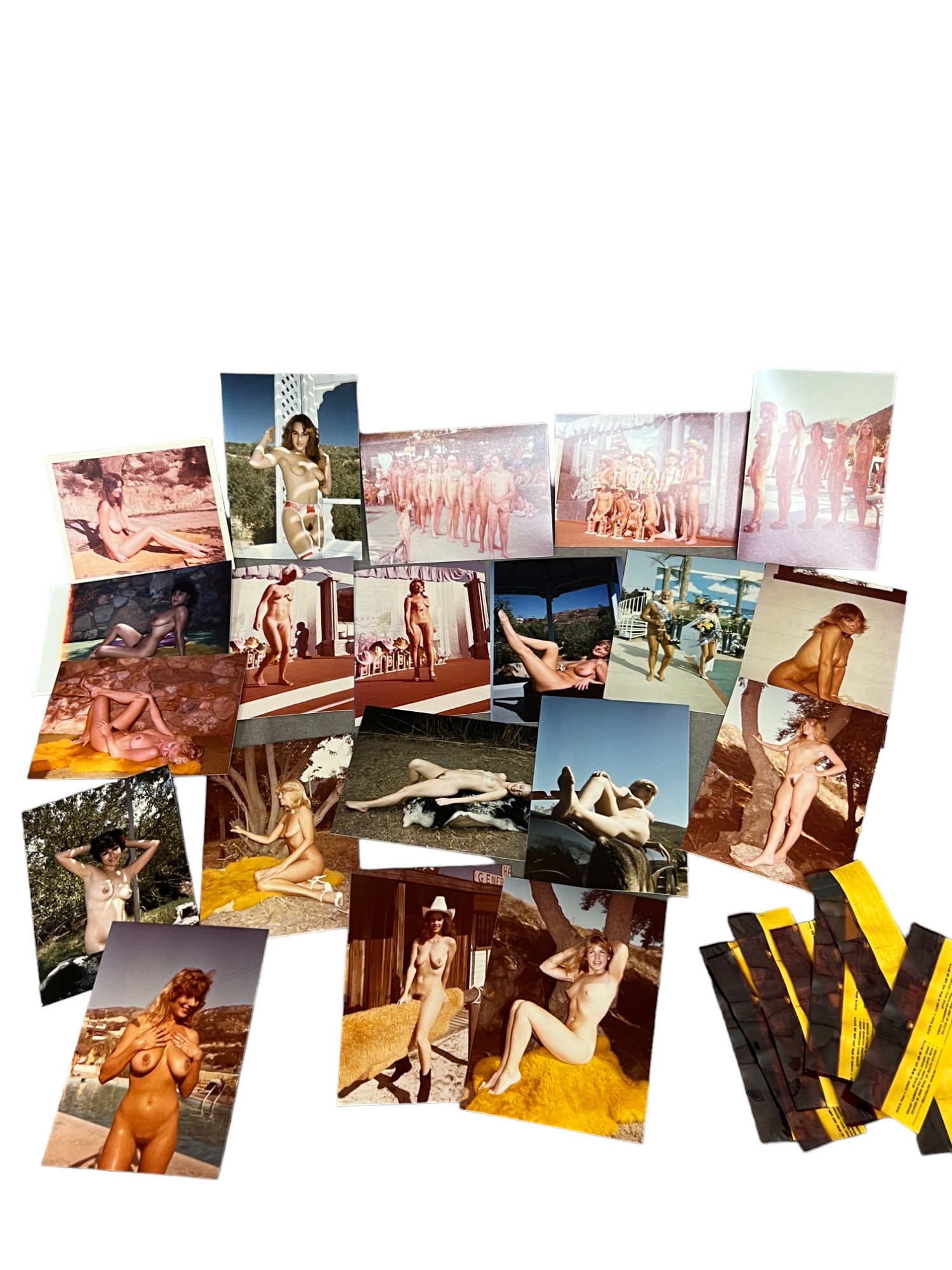 Vintage Pin Up Nude Risque Female Model Photo Photograph & Negative Collection Lot: Vintage Pin Up Nude Risque Female Model Photo Photograph & Negative Collection Lot, each negative has multiple images on it, majority of the images on the negatives are different from the photos.