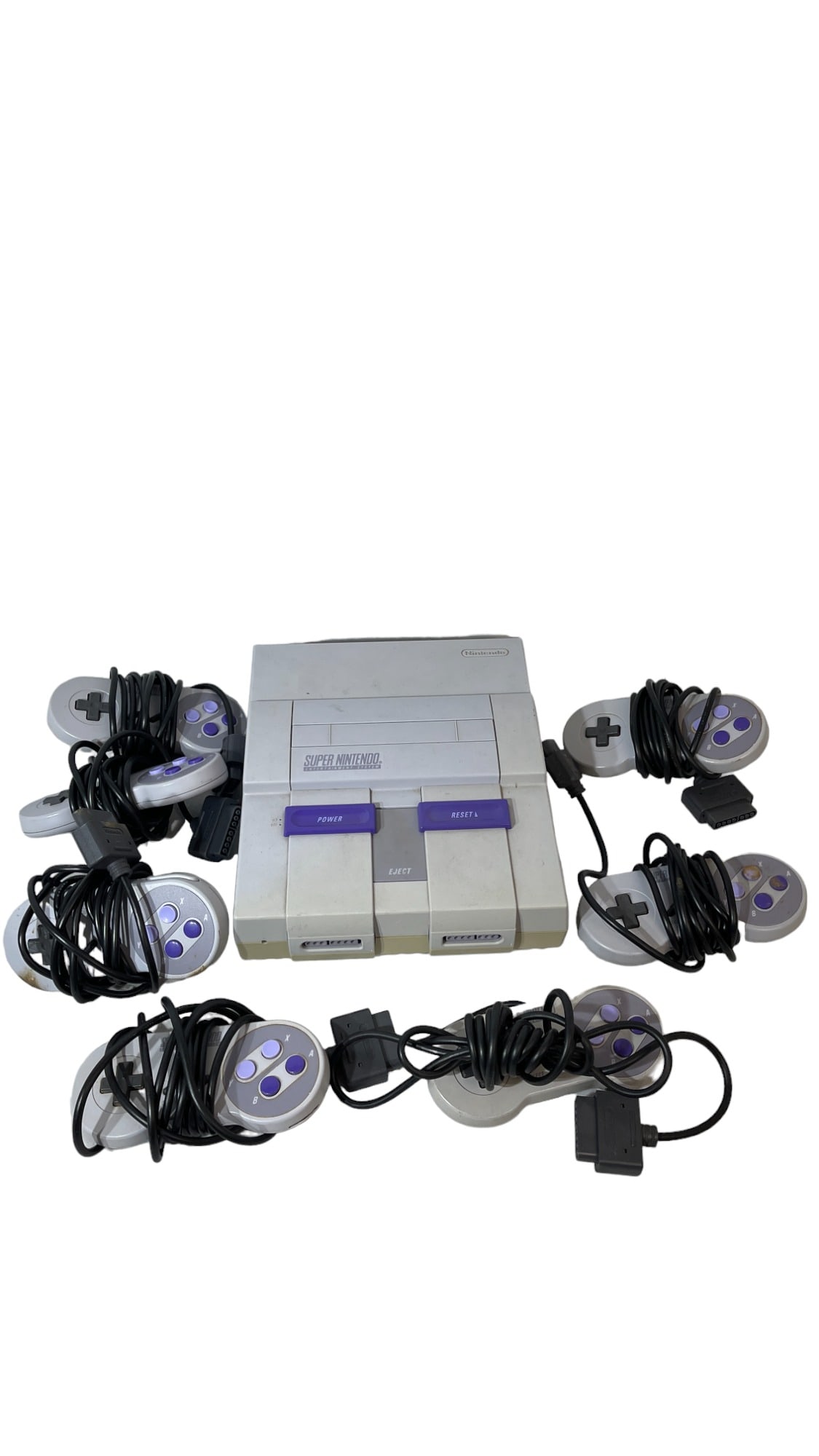 Super Nintendo SNES Console with Controllers (1 of 7)