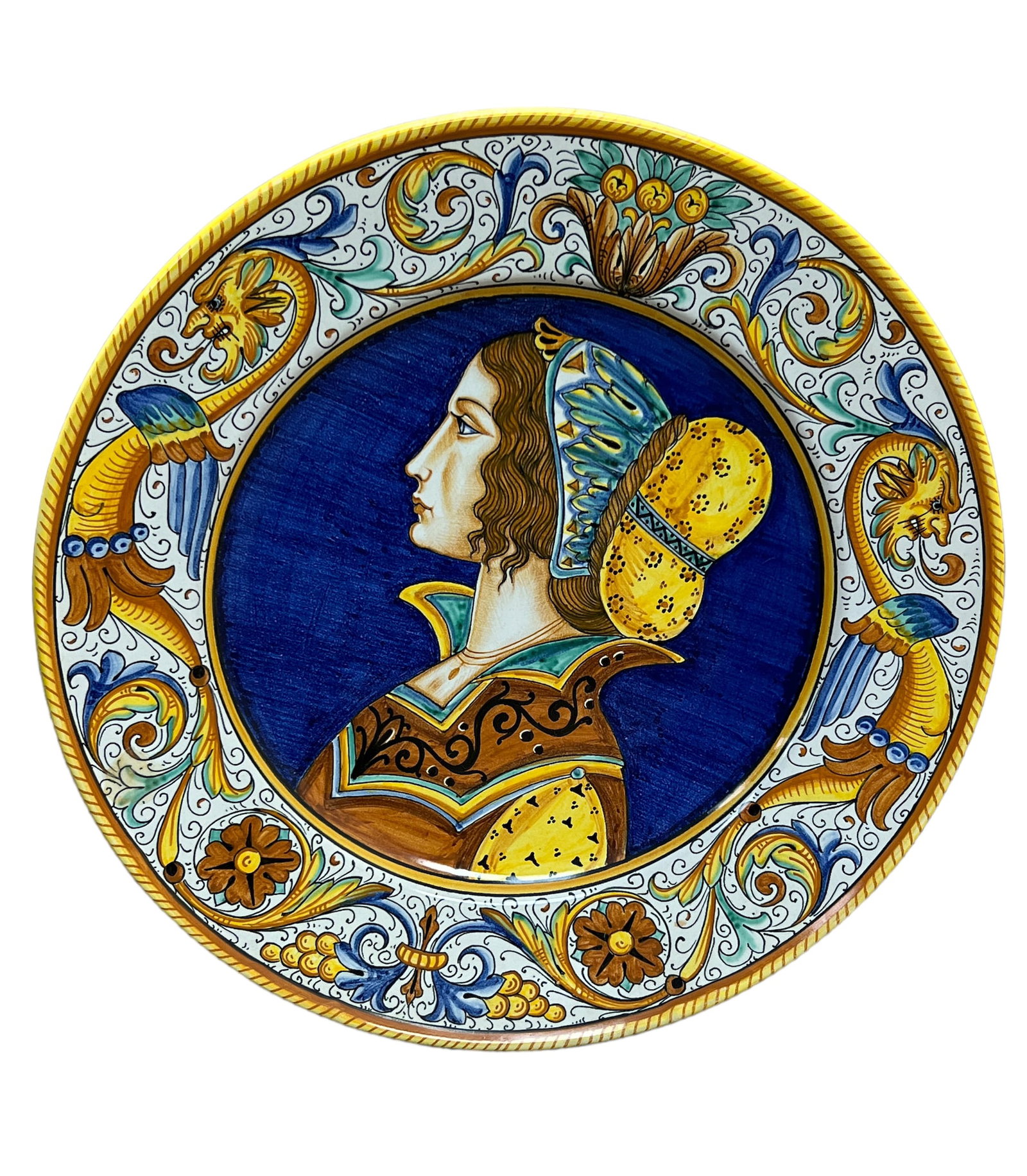 italian Orvieto Large Wall Plate Charger (1 of 6)