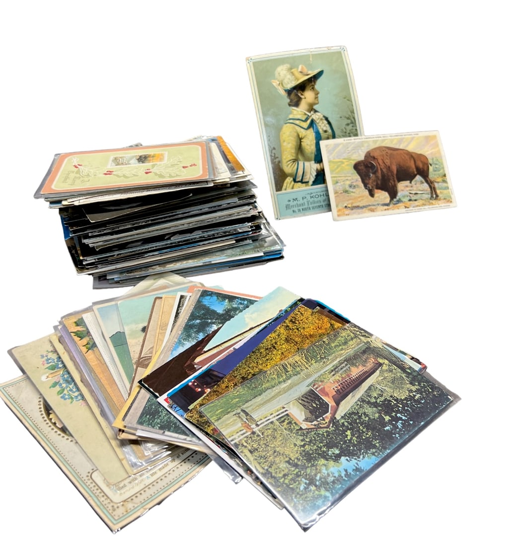 Vintage Postcard Epherma collection in binder: Vintage Postcard Epherma collection in binder