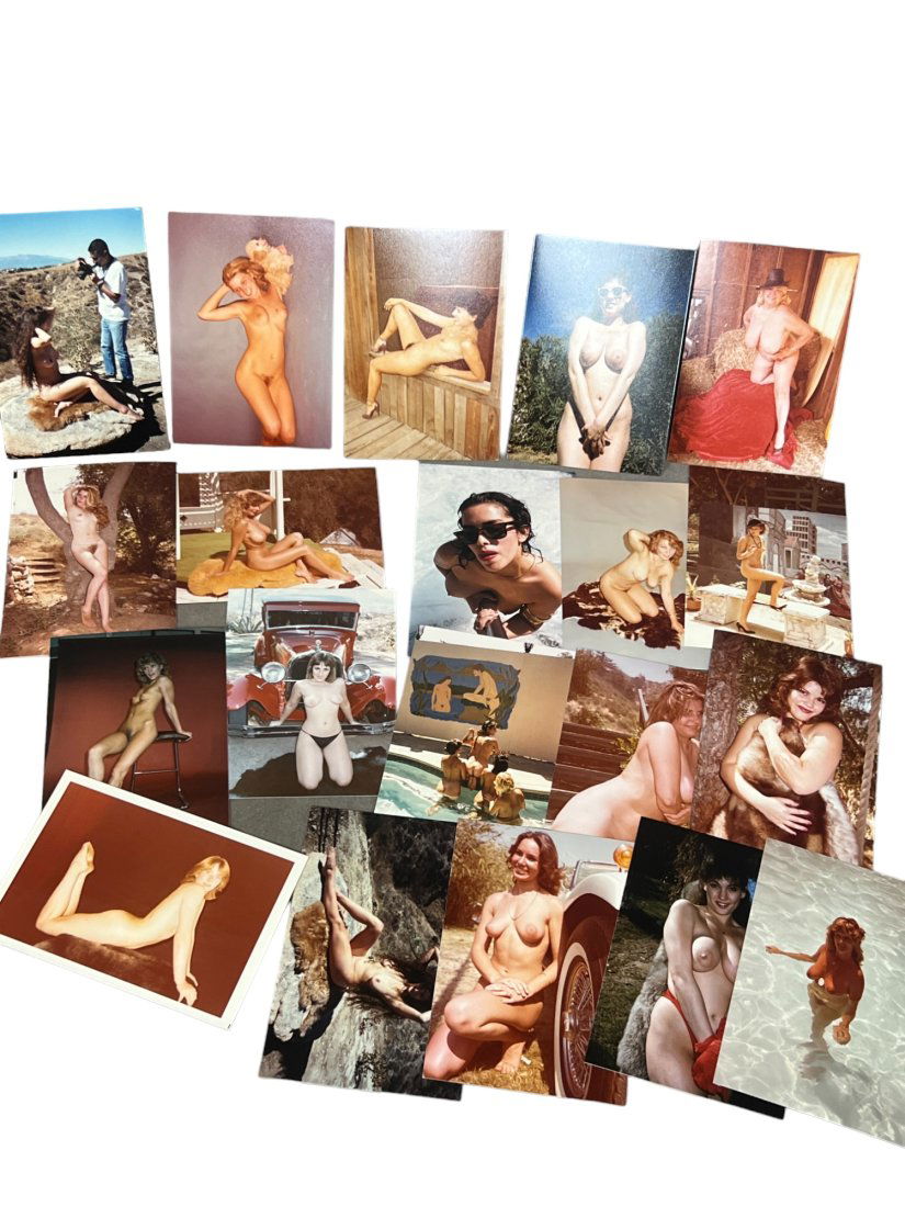Vintage Pin Up Nude Risque Female Erotic Model Photo Photograph Adult: Vintage Pin Up Nude Female Model Photo Photograph Collection Lot, 20 photo lot, approximate size of each photo is 5" x 3 1/2" we believe these photos are from a nudist colony, some of these images mig