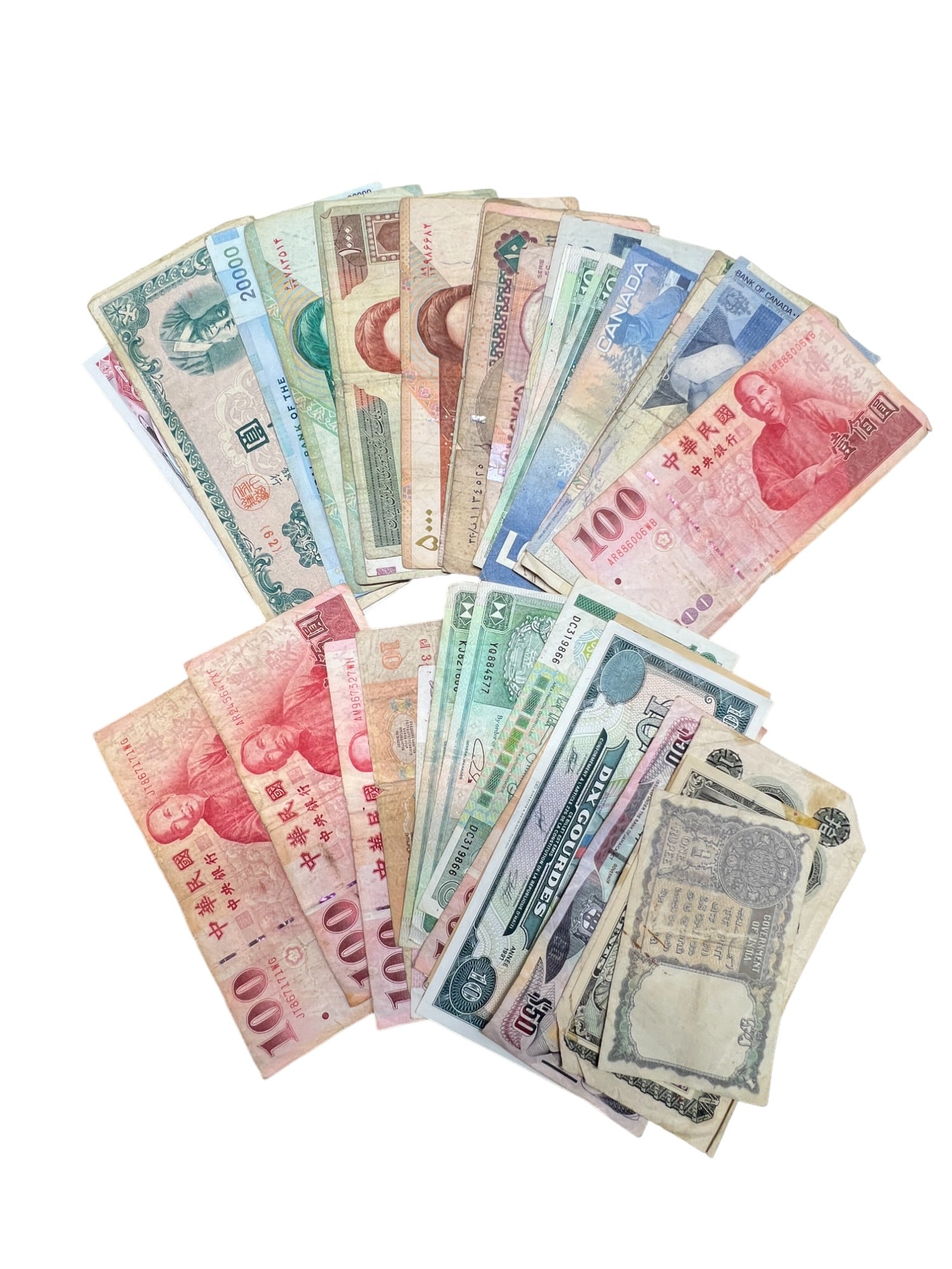 Vintage Antique World Currency Paper Money Collection Lot (1 of 8)