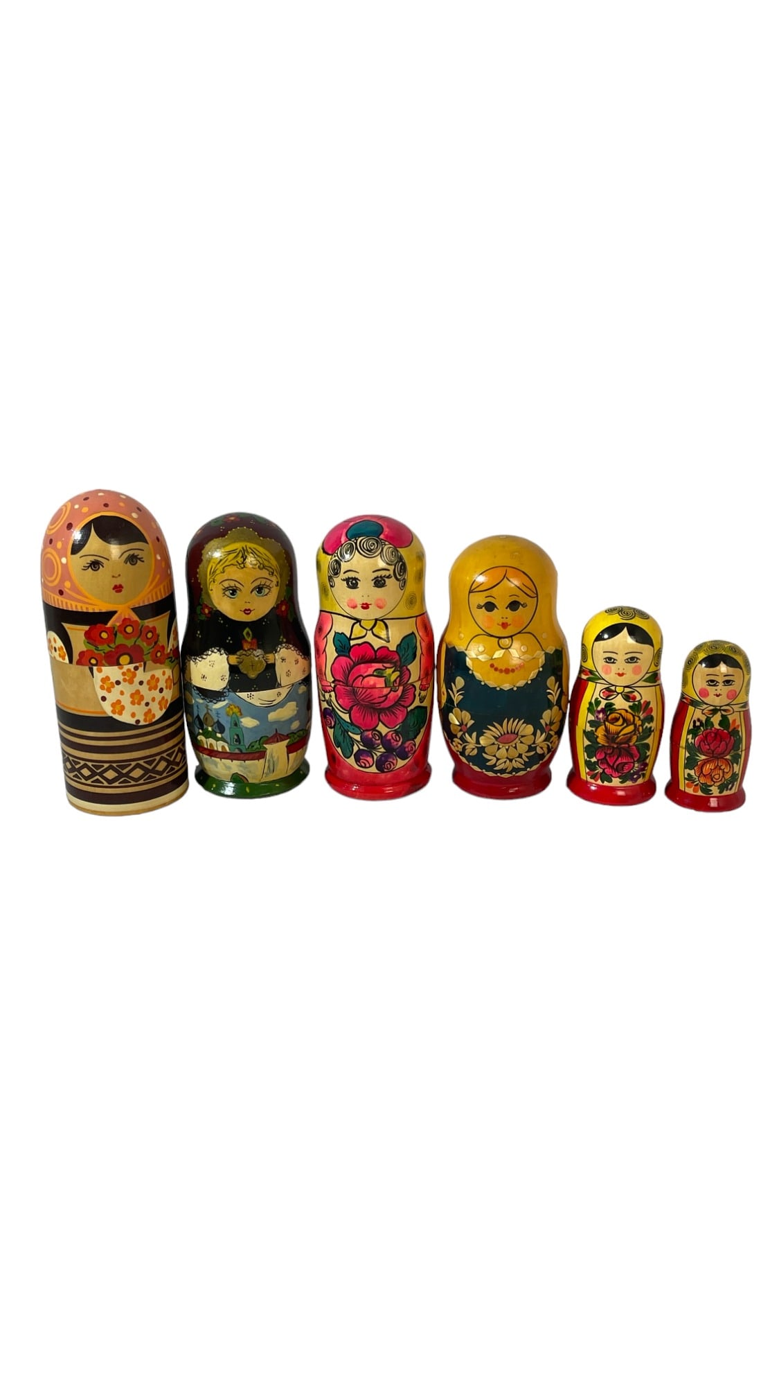 Vintage Russian Nesting Doll Collection Lot (1 of 8)