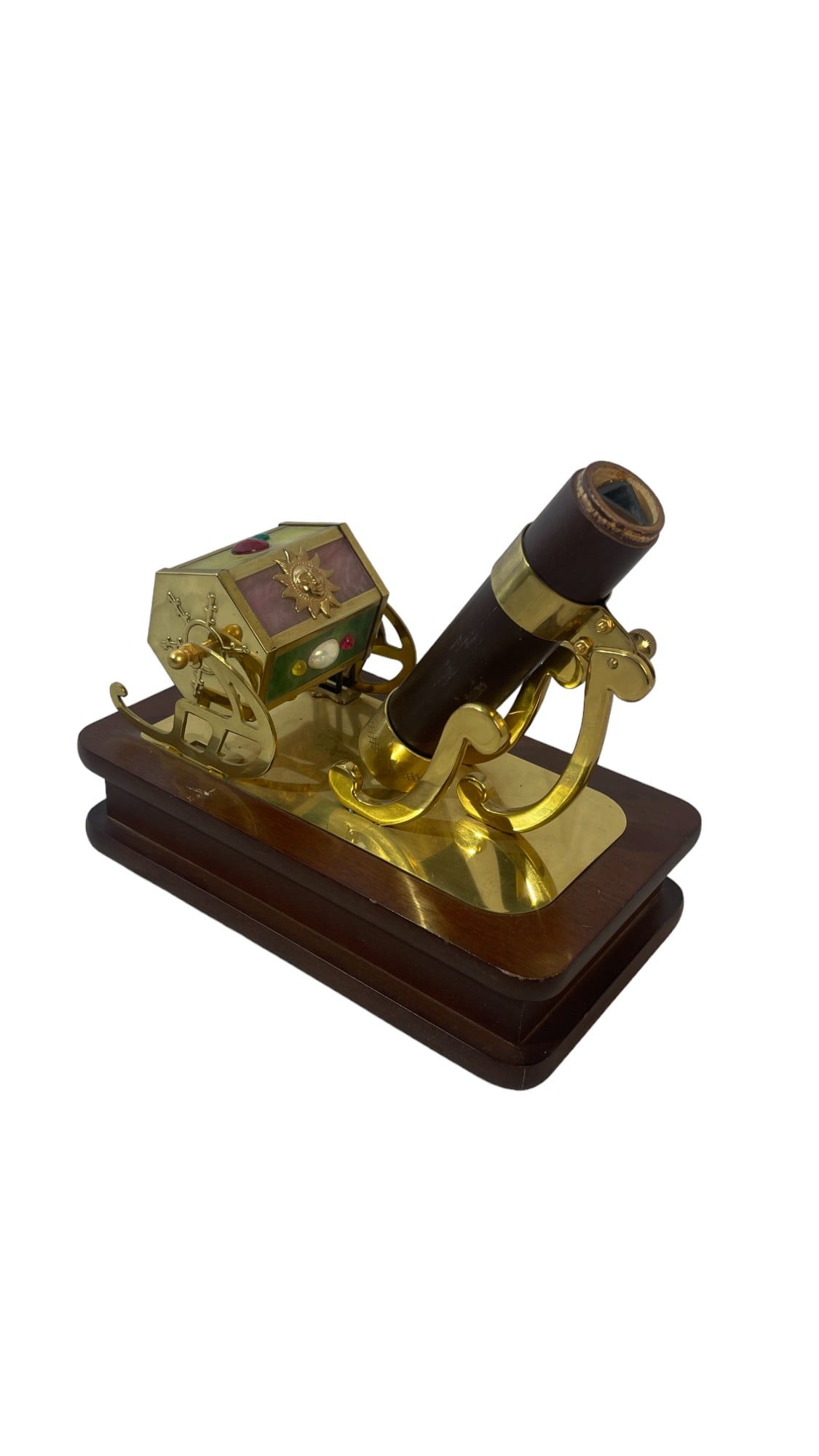 Vintage Wood Kaleidoscope Music Box (1 of 7)