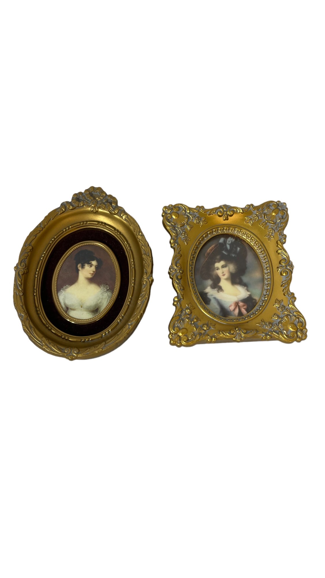 Cameo Creation Countess Grosvenor and Lady Sheffield Framed Porcelain Photo Art (1 of 6)