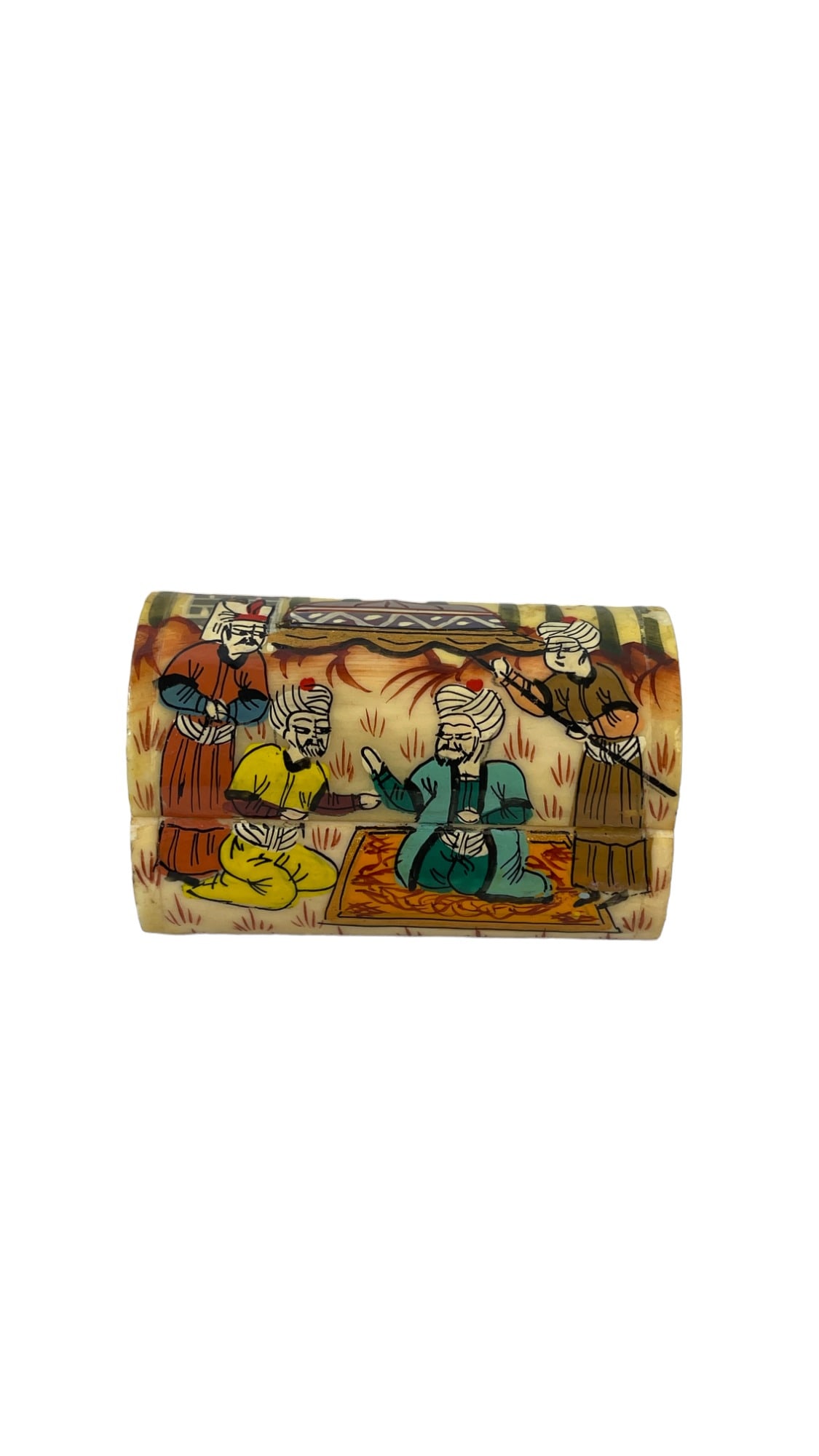 Persian Hand Painted Vintage Miniature Trinket Box (1 of 6)