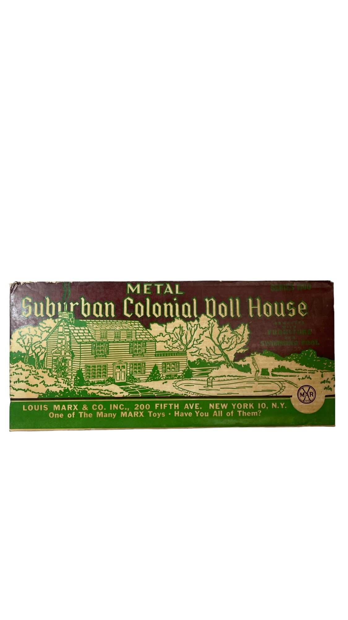 Vintage Suburban Metal Colonial Doll House no. R4056 (1 of 9)