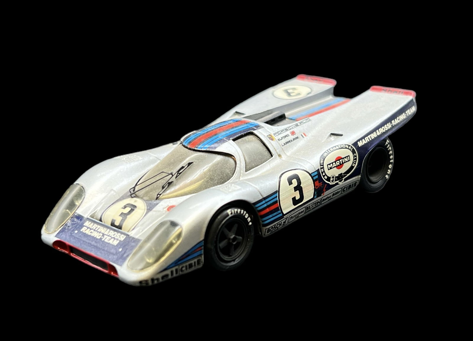 Vintage model car 1:43 Silver Porsche 917 K starter: Vintage diecast model car 917 K Salido Porsche white PROVENANCE John Michael Frankenheimer was an American film and television director known for social dramas and action/suspense films. Among his cre